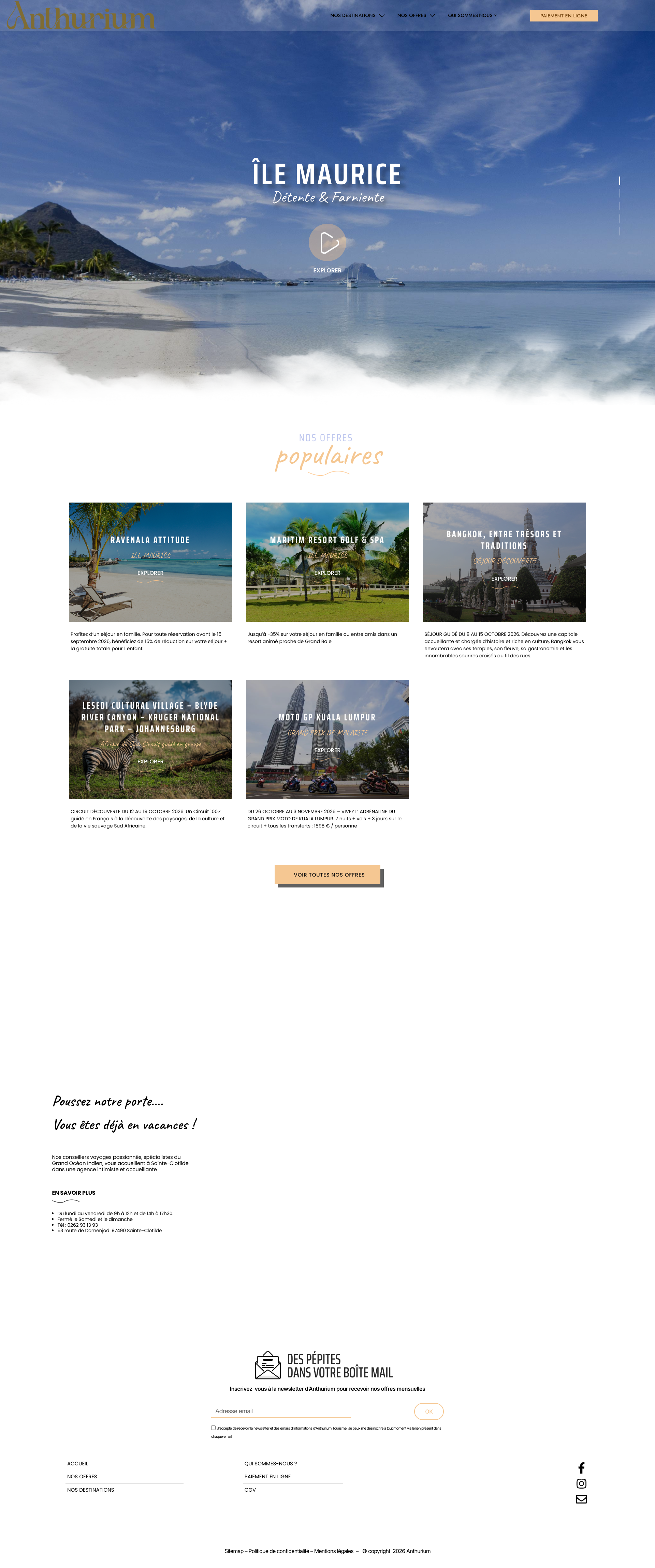Aperçu du site