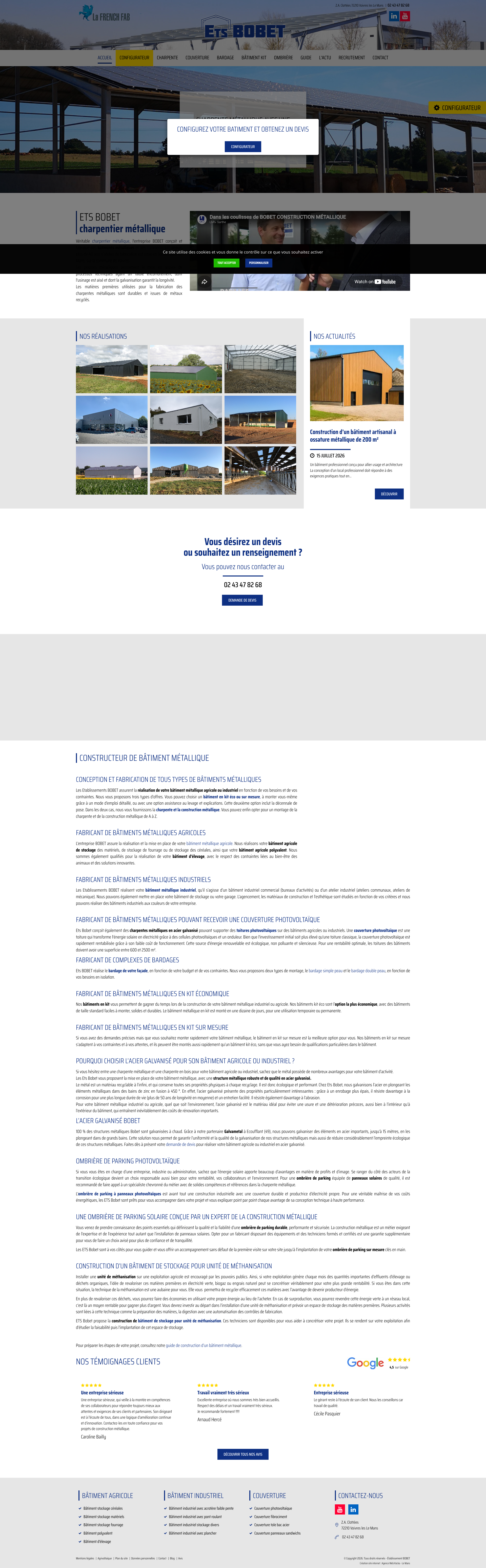 Aperçu du site