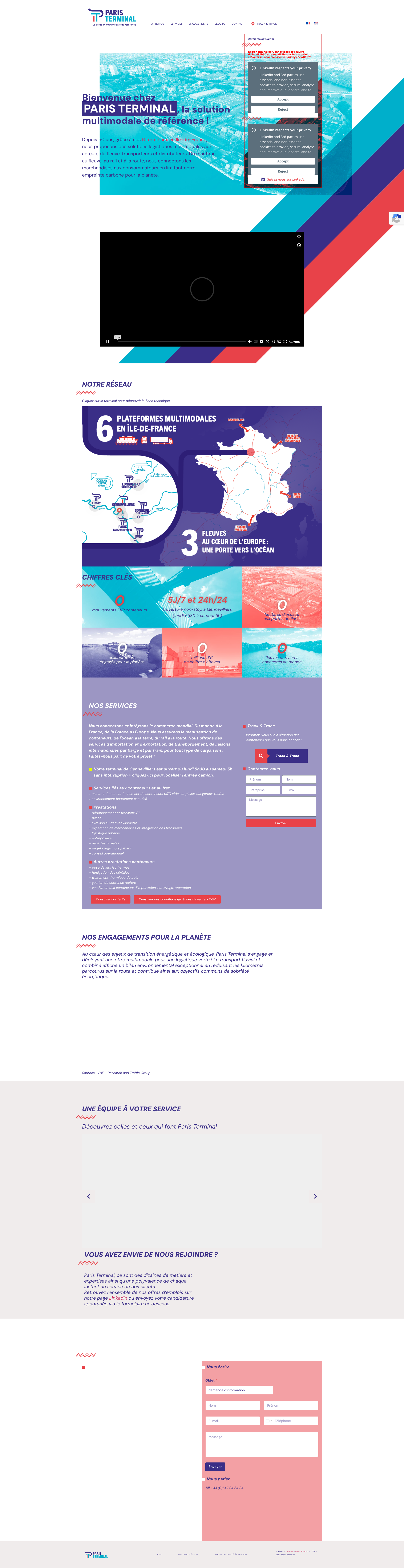 Aperçu du site