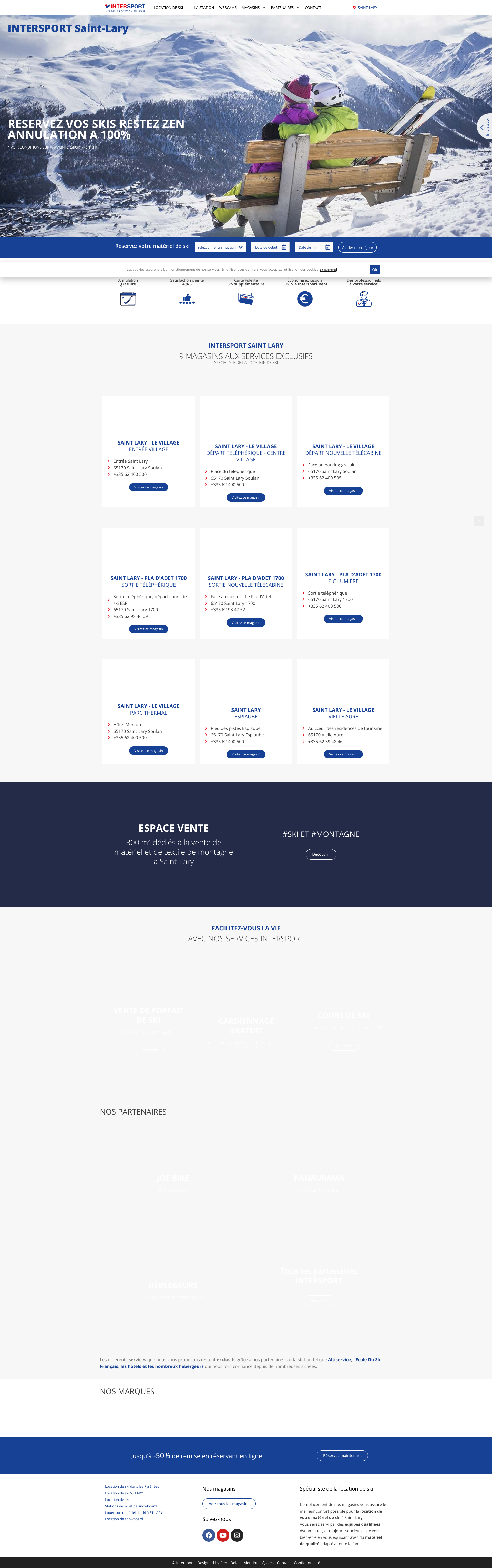 Aperçu du site