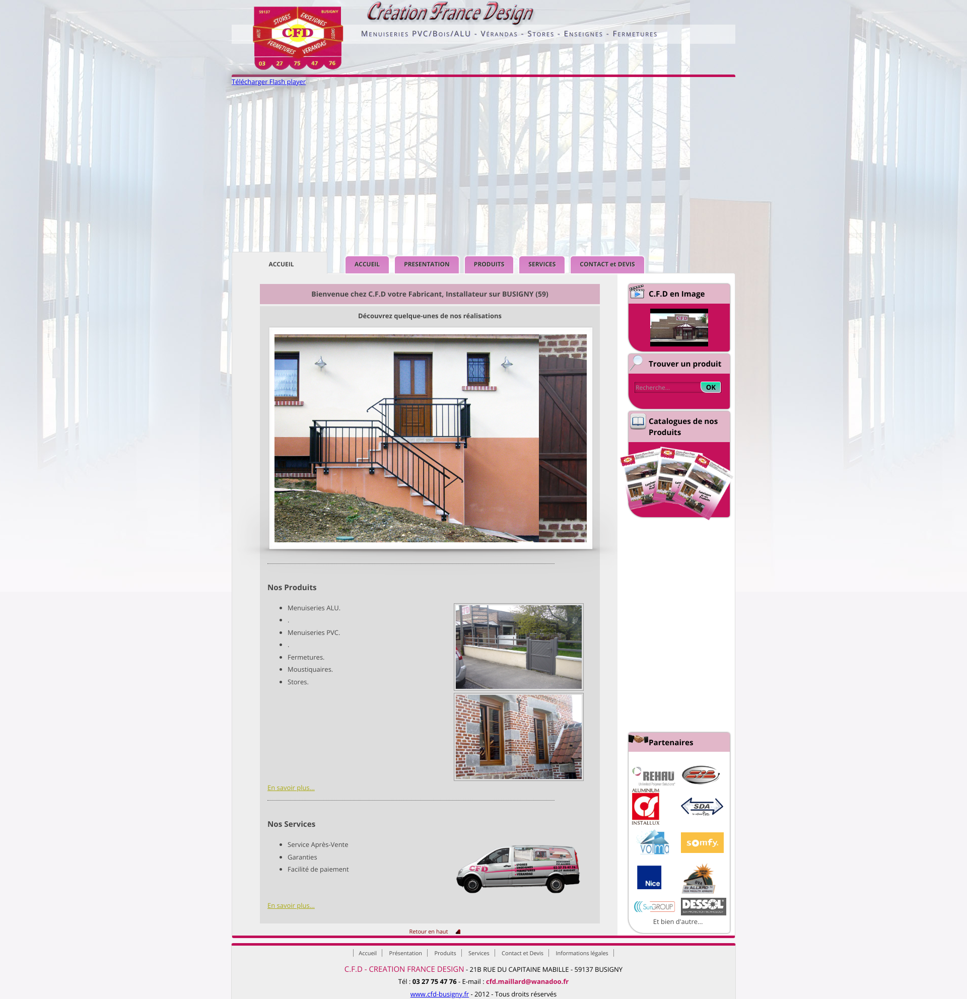 Aperçu du site