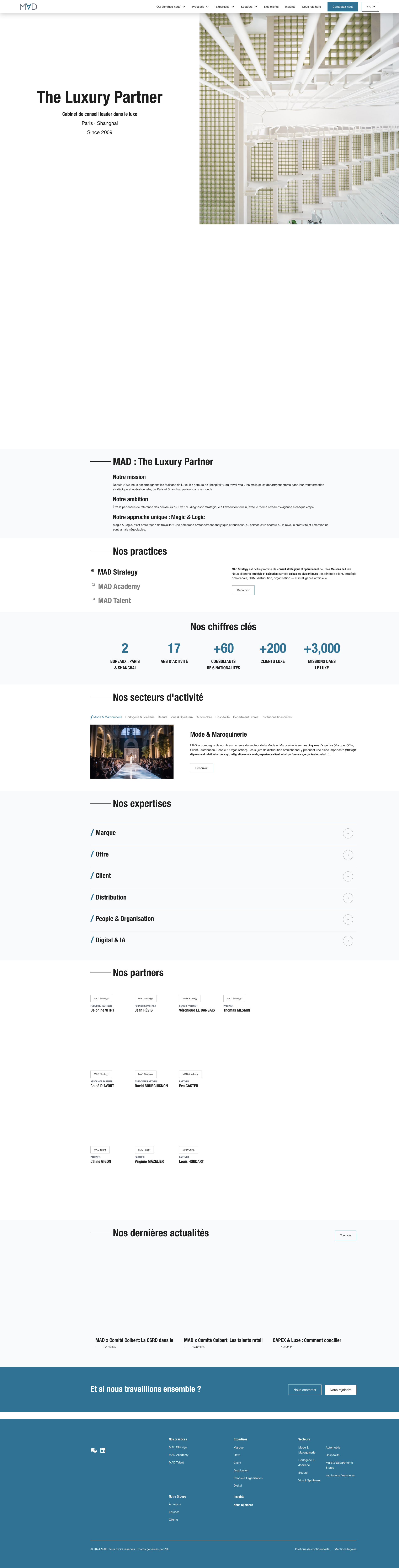 Aperçu du site