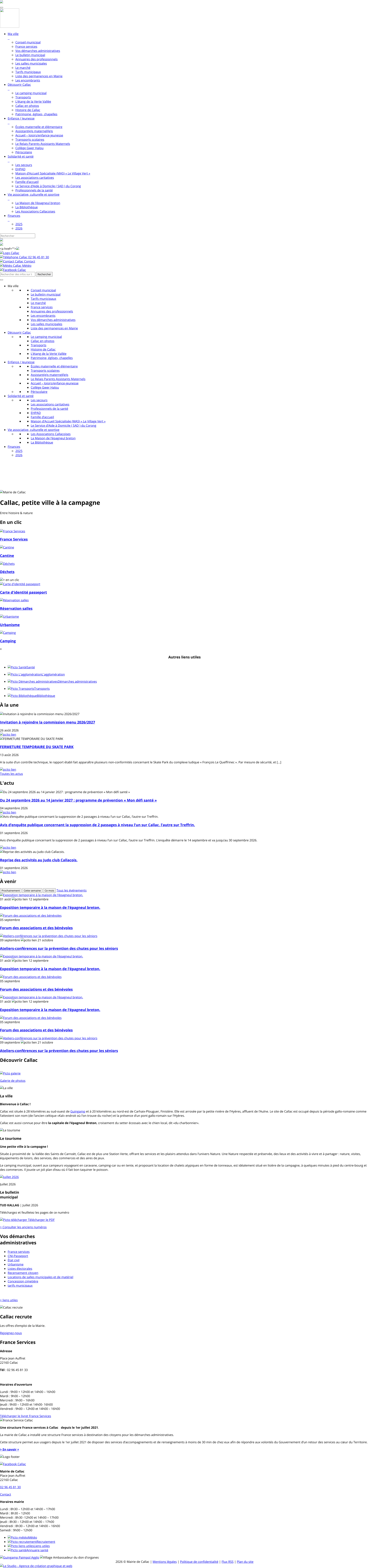 Aperçu du site