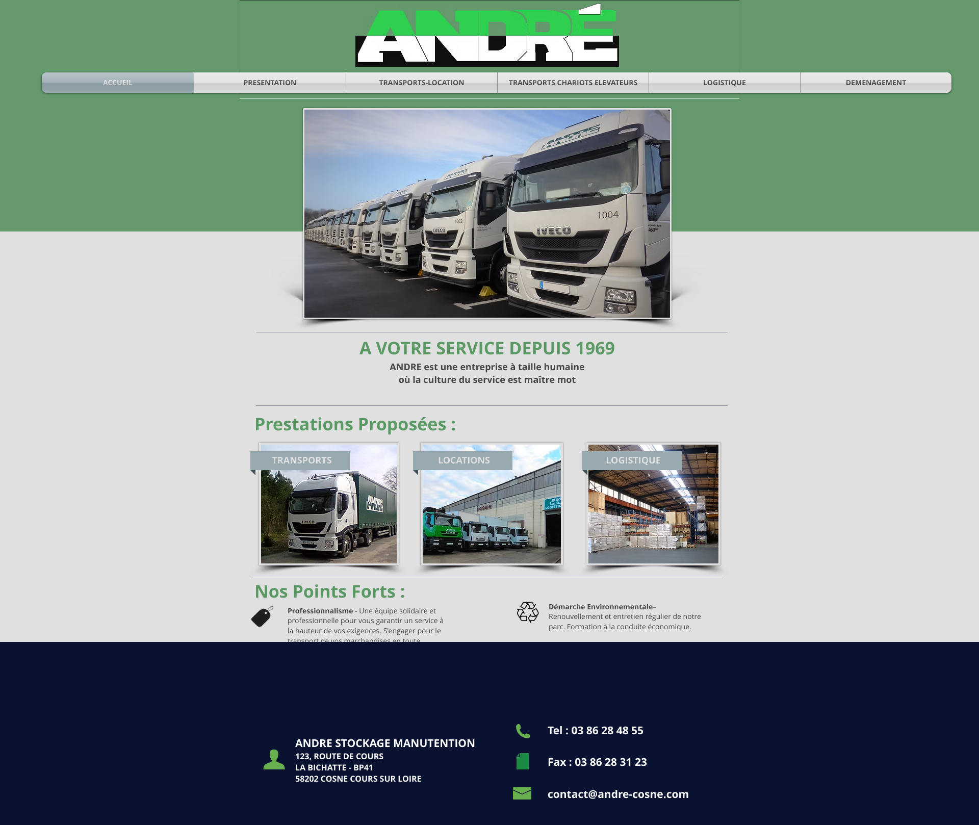 Aperçu du site