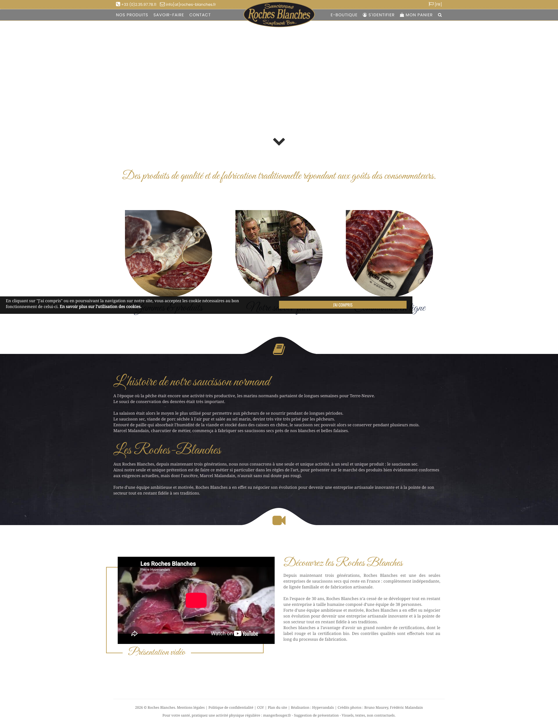 Aperçu du site