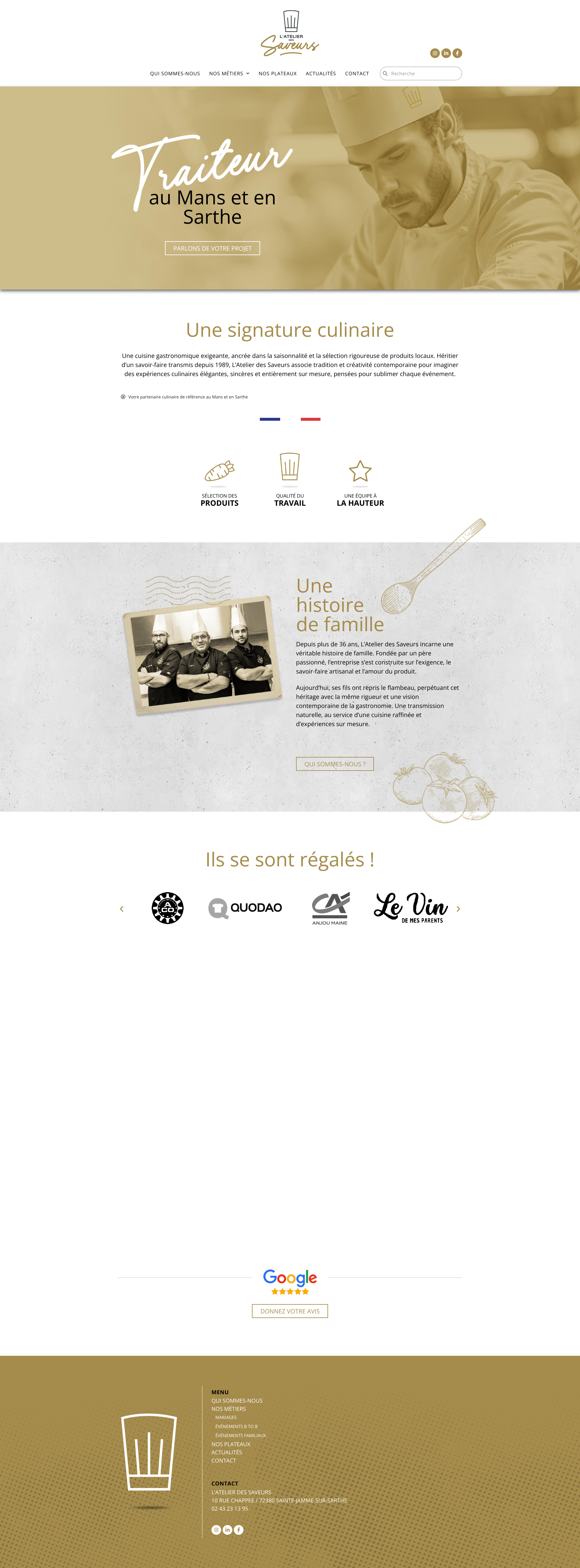 Aperçu du site