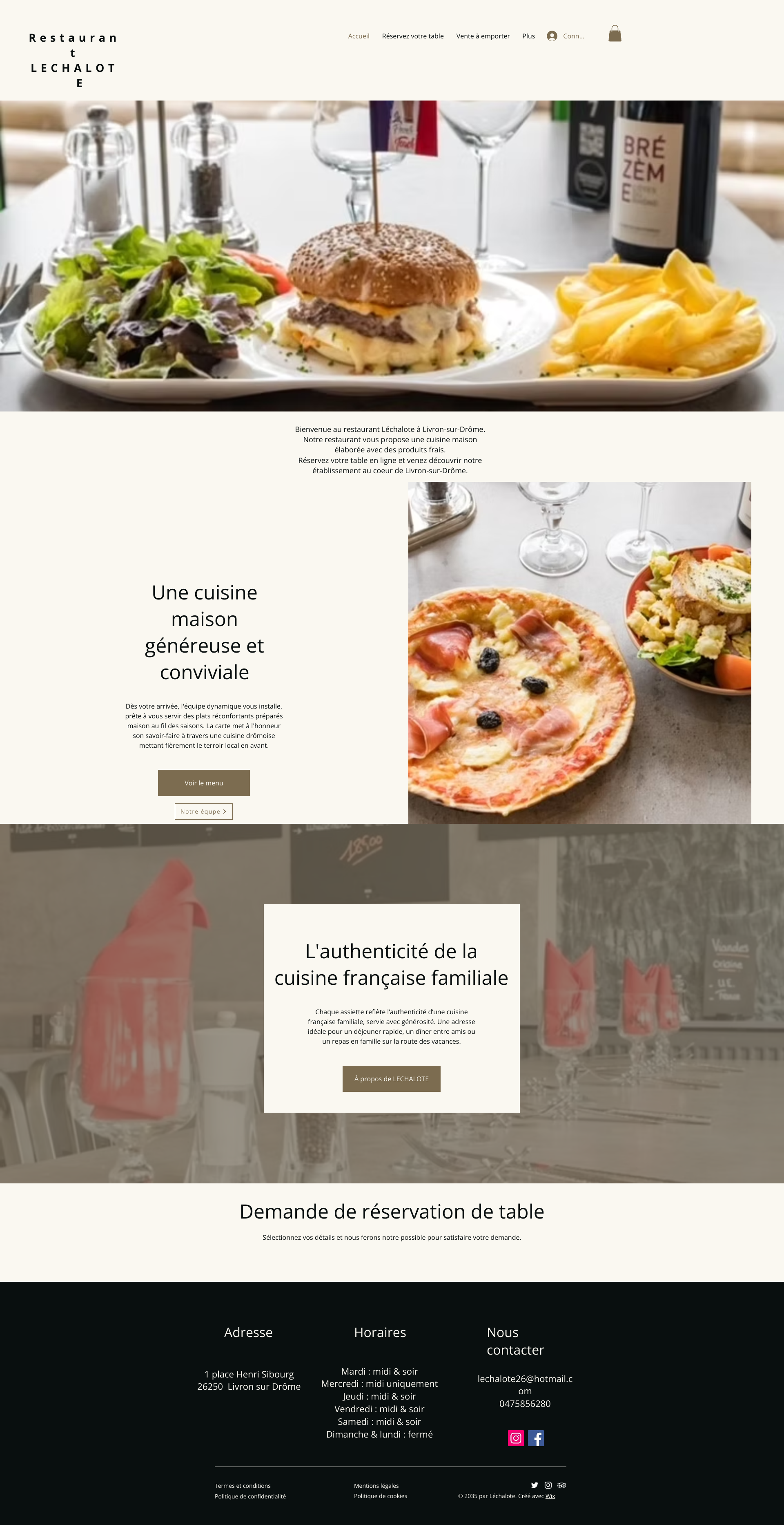Aperçu du site