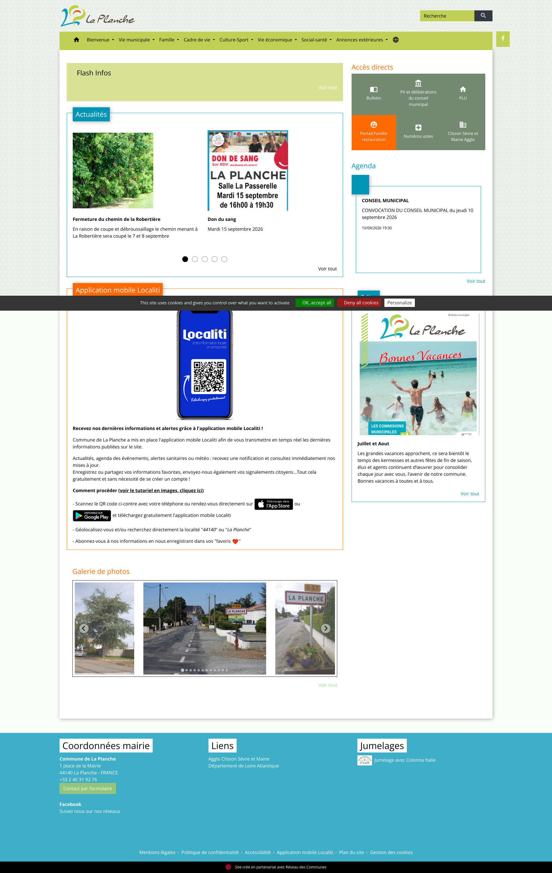 Aperçu du site