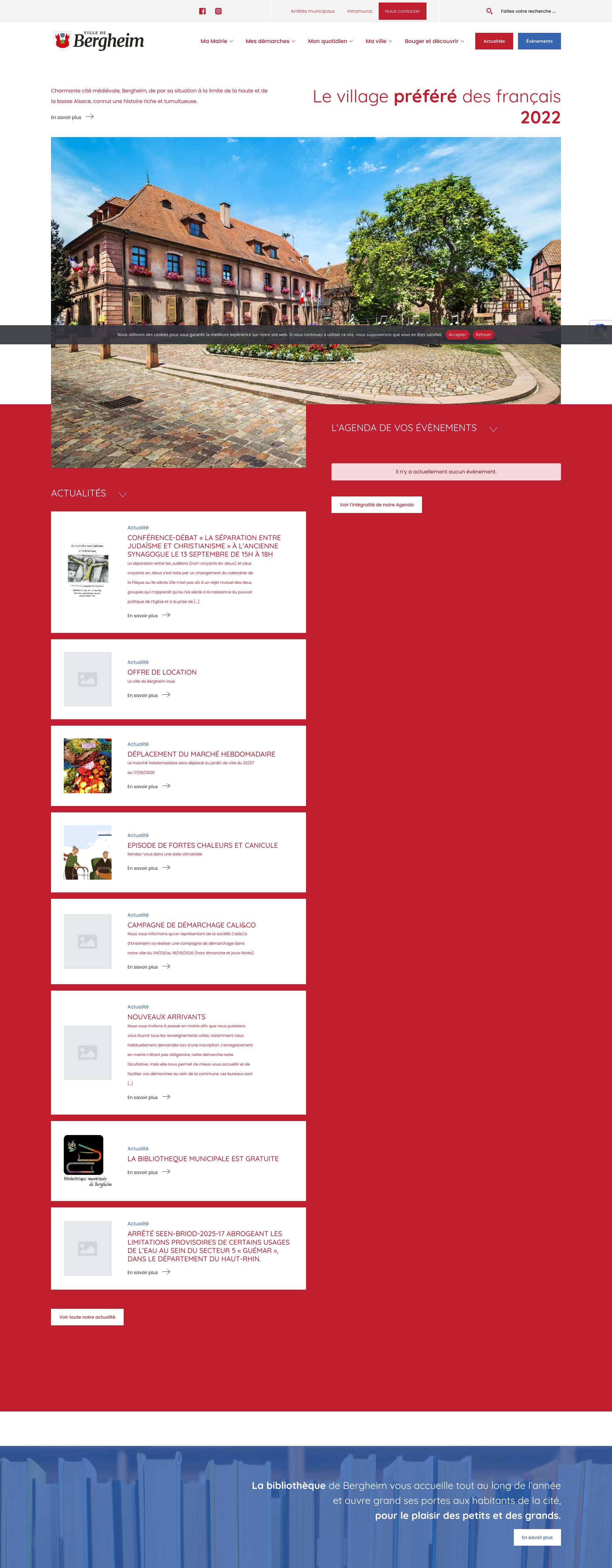 Aperçu du site