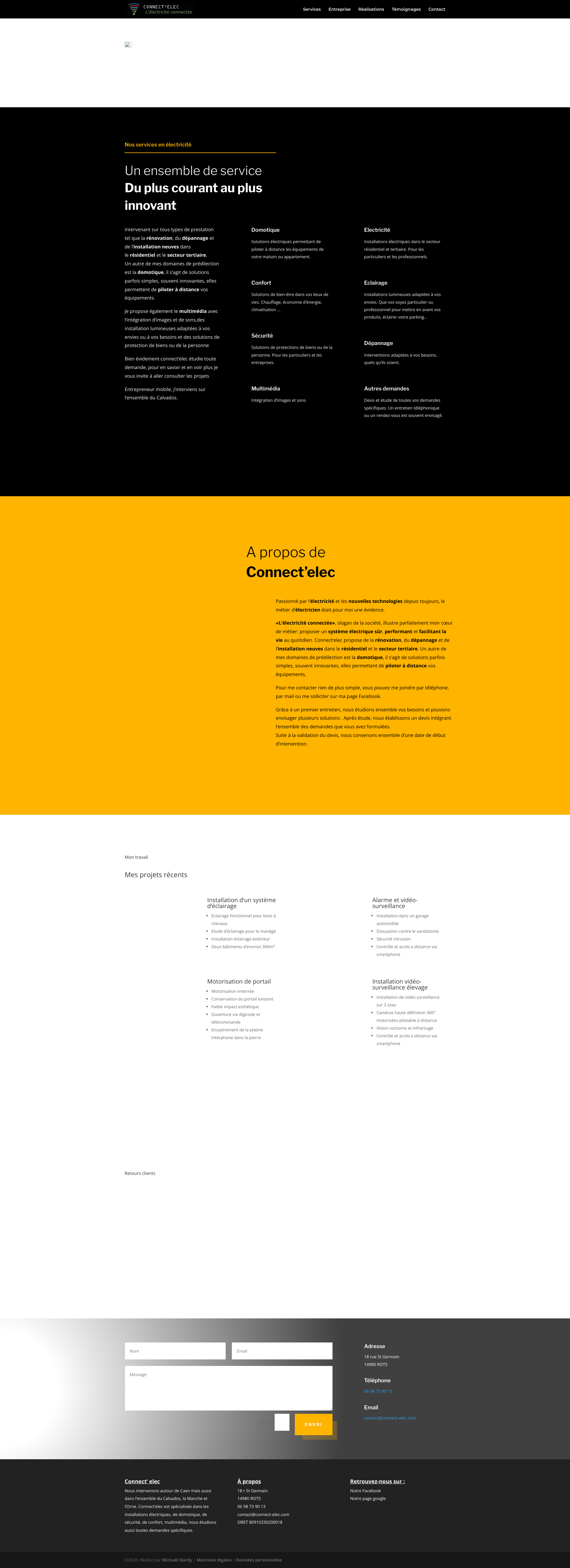 Aperçu du site