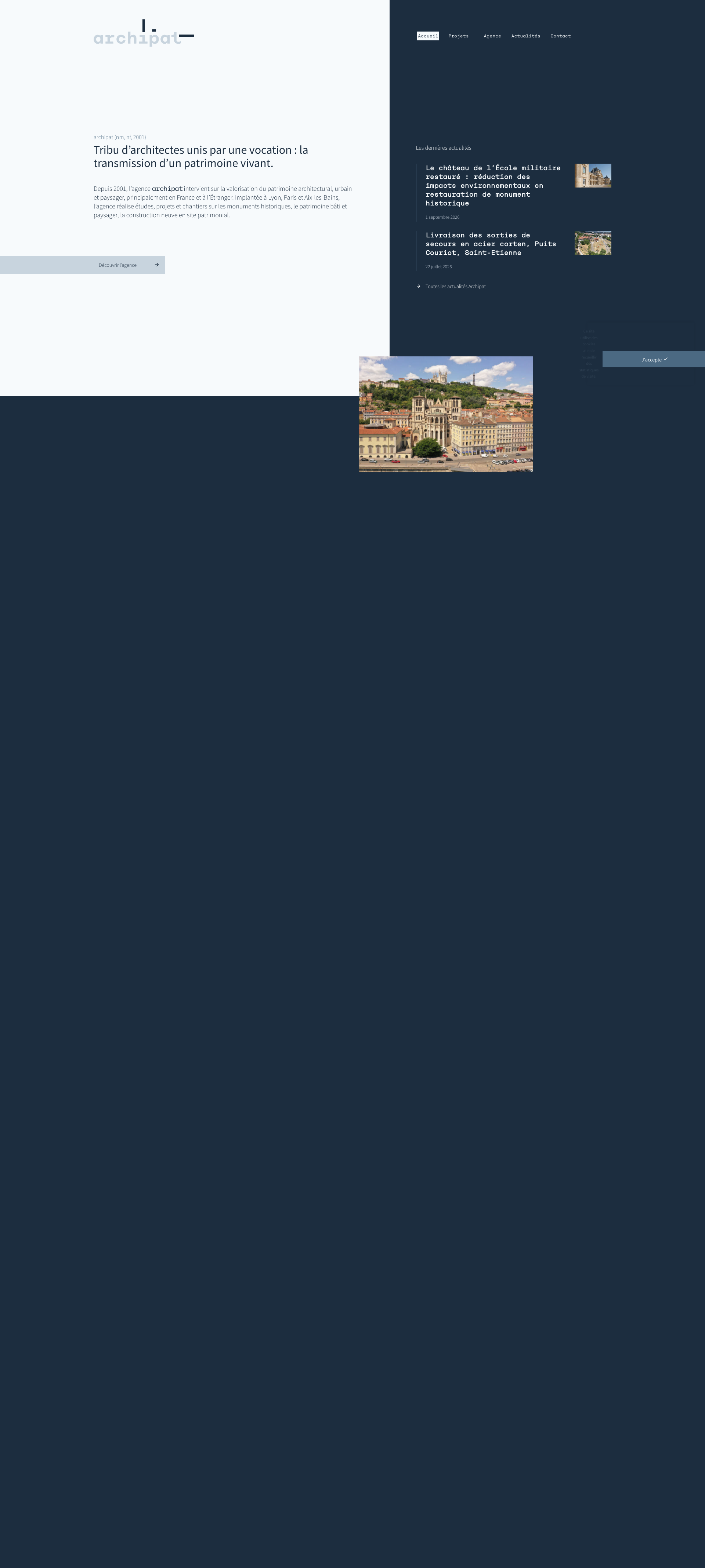 Aperçu du site