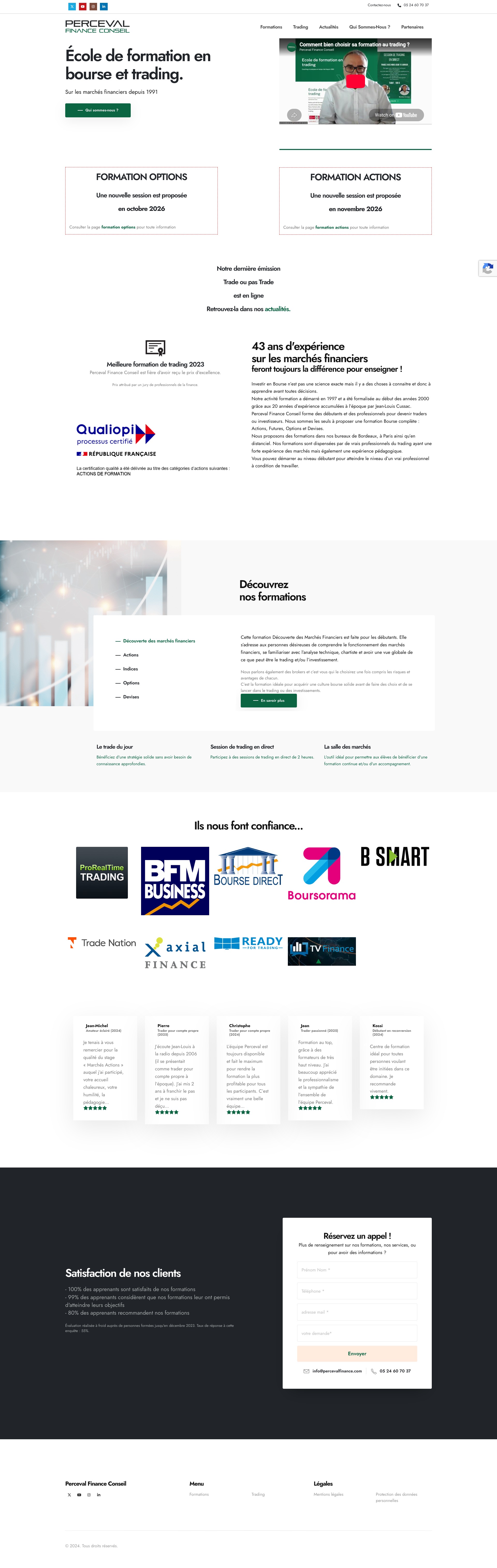 Aperçu du site