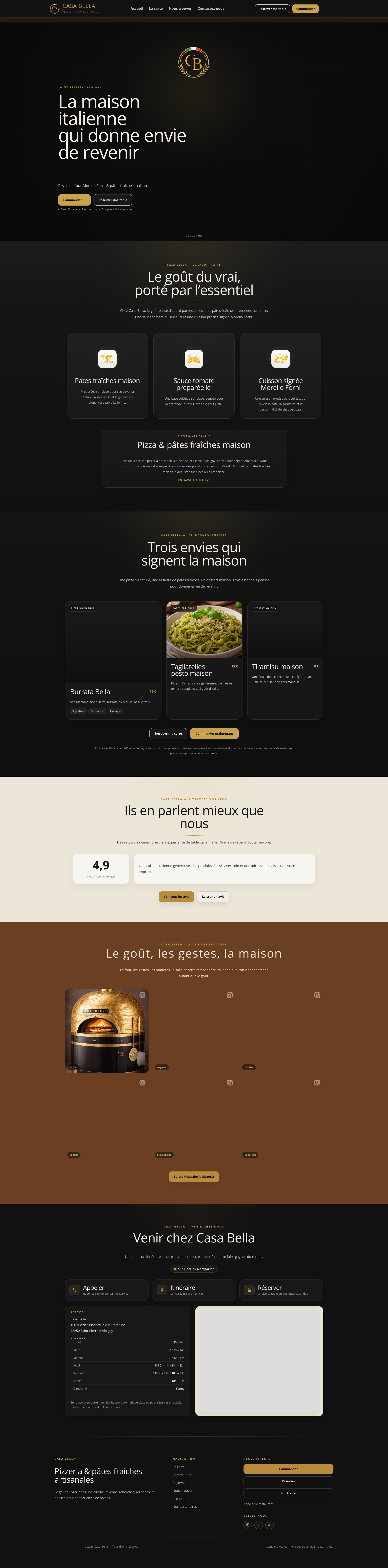 Aperçu du site
