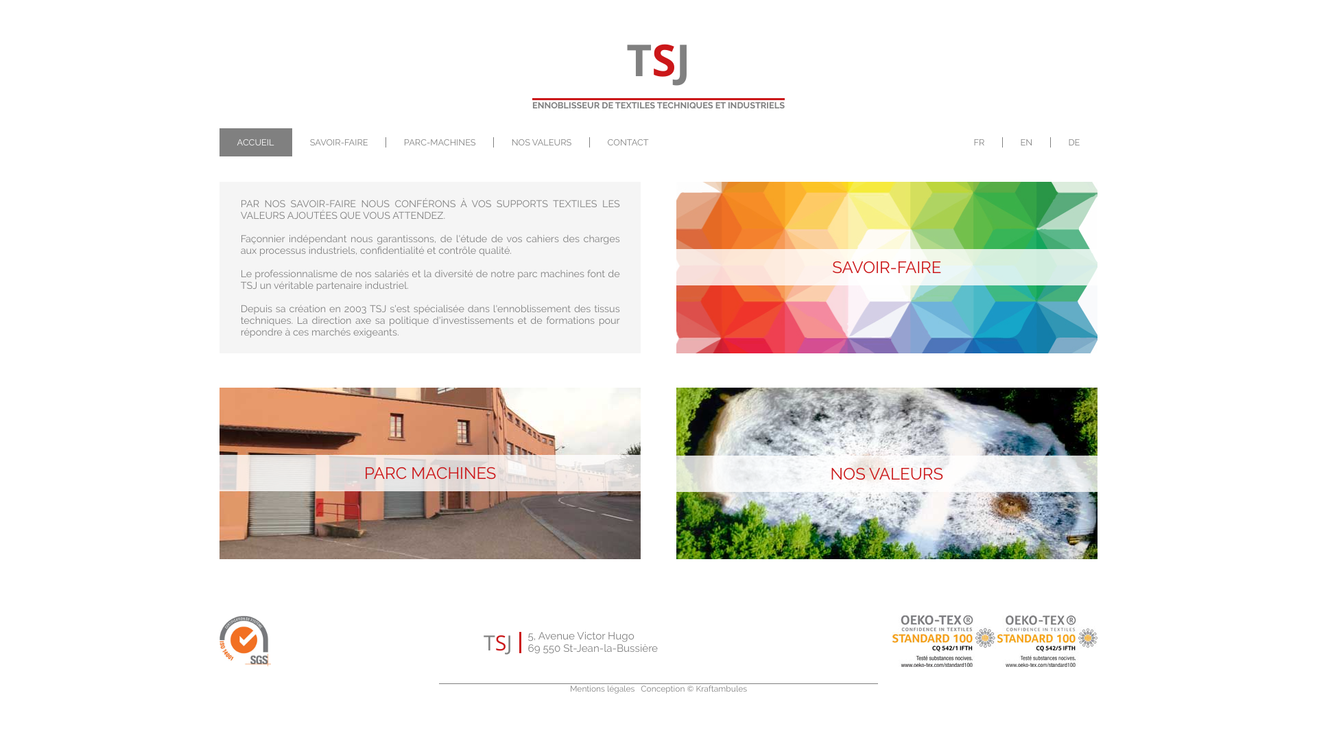 Aperçu du site