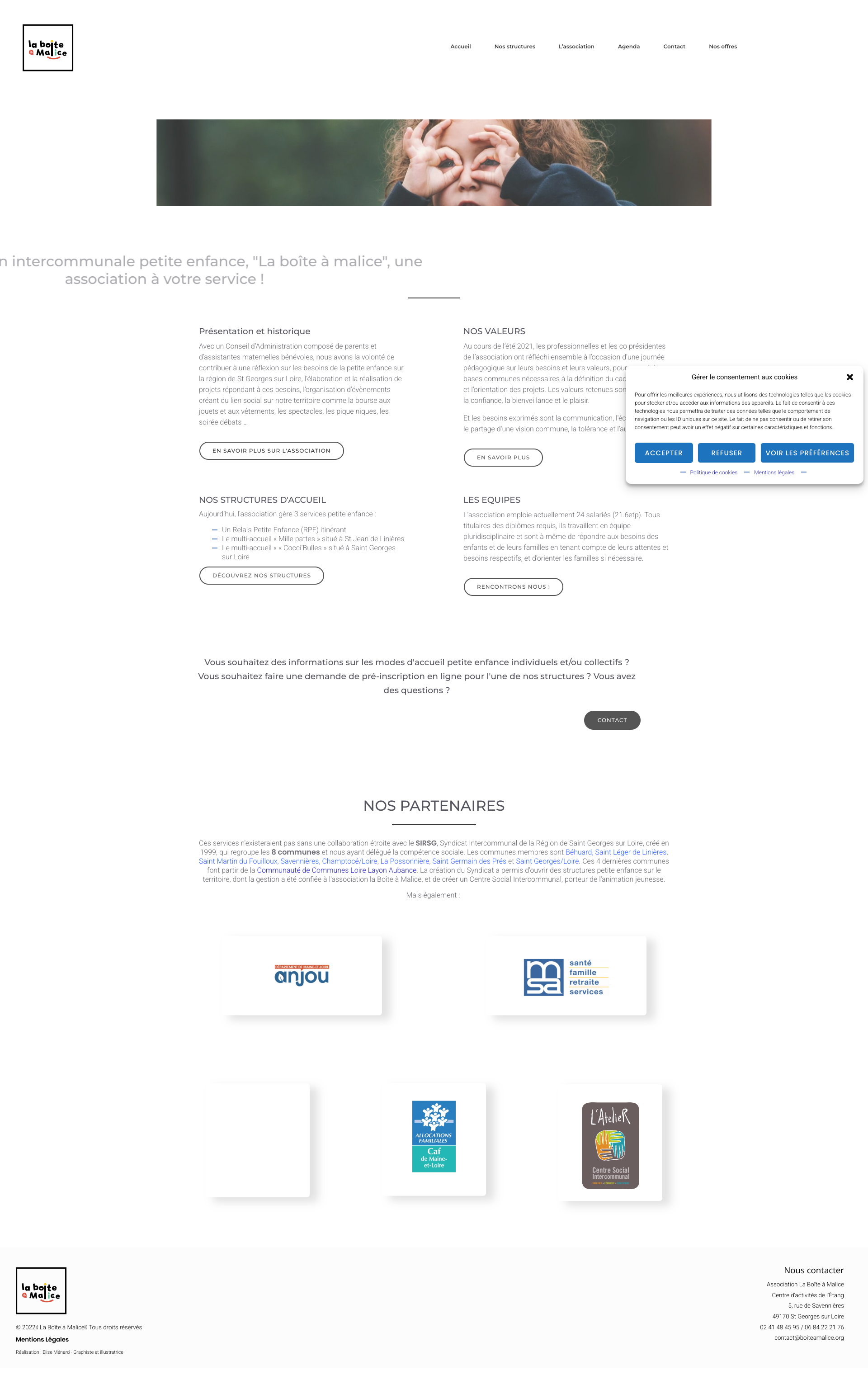 Aperçu du site