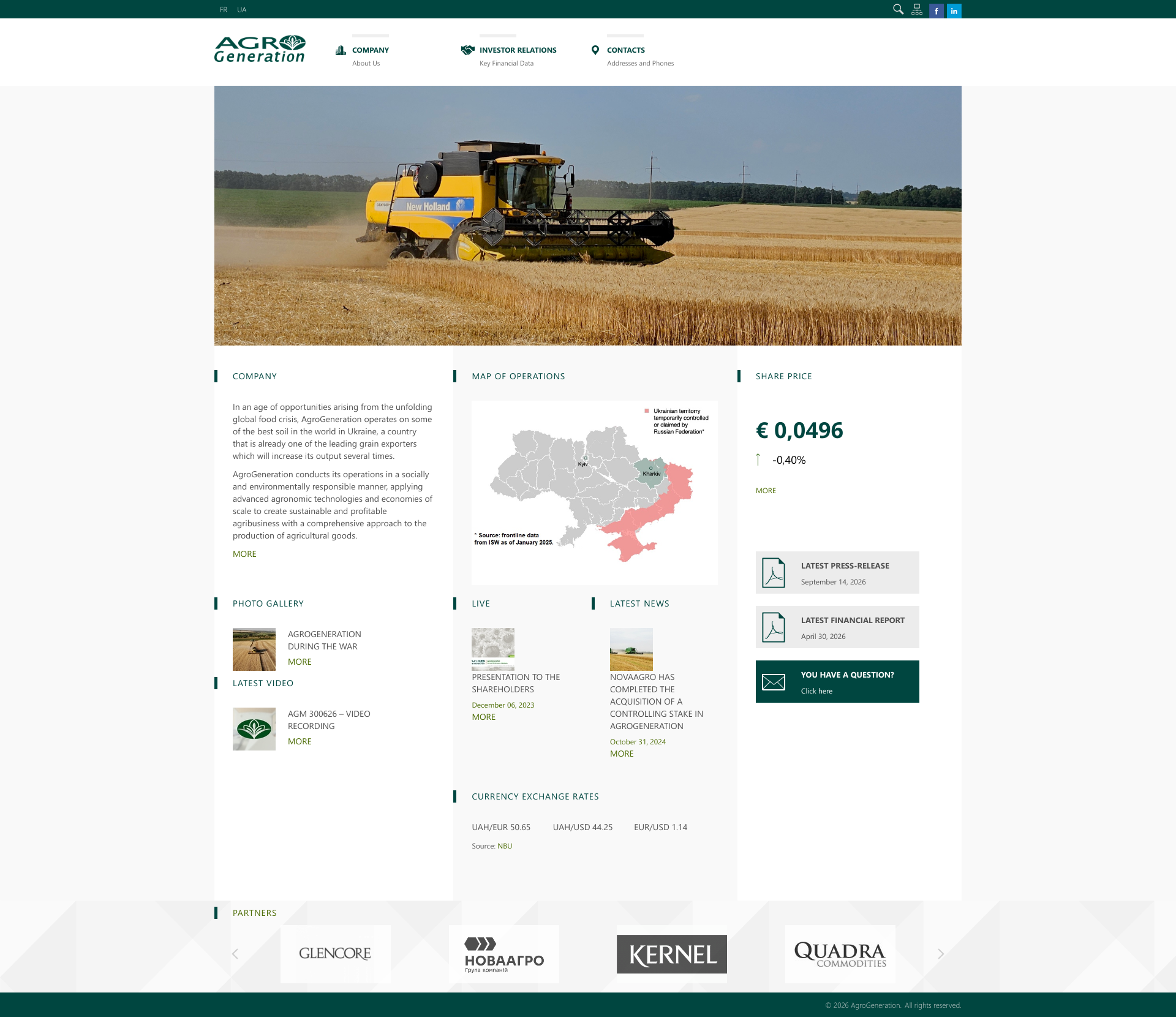 Aperçu du site