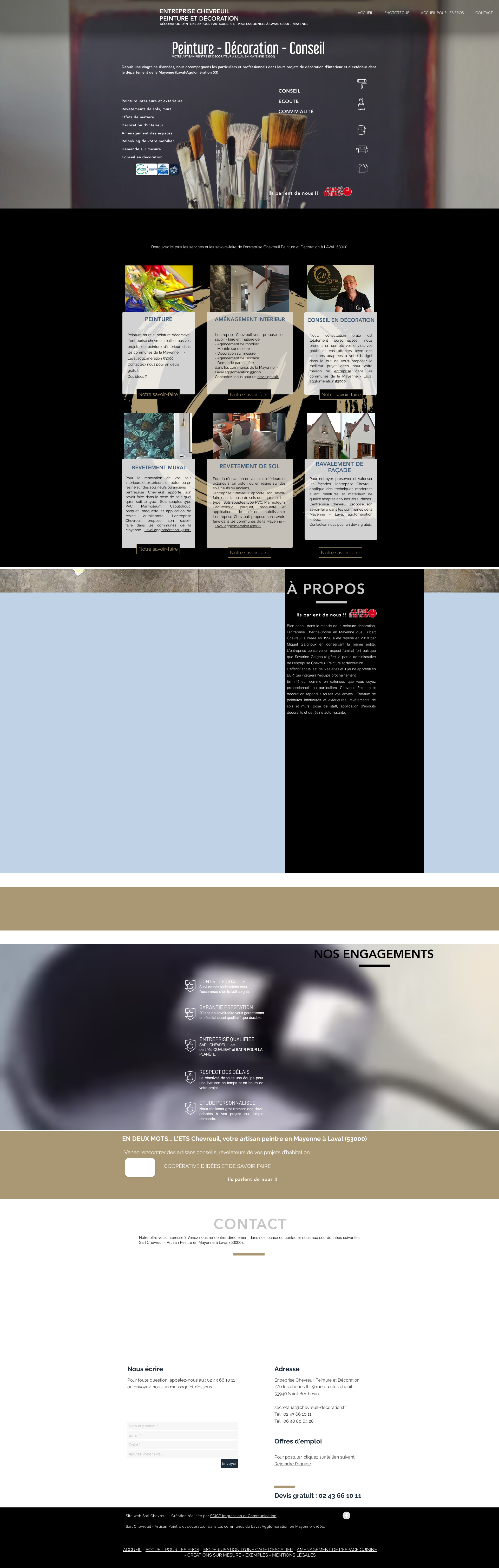 Aperçu du site