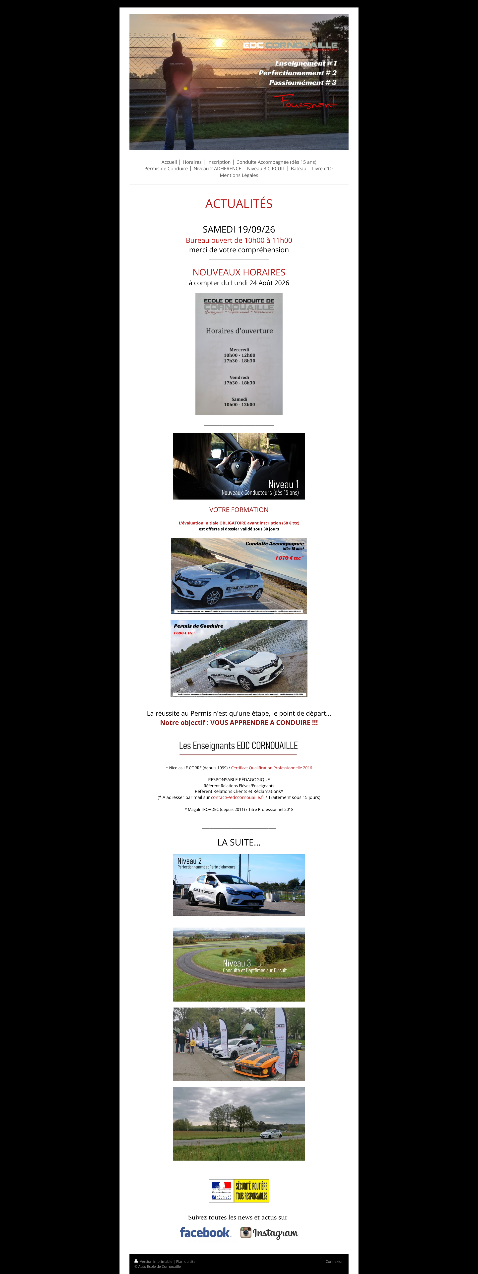 Aperçu du site