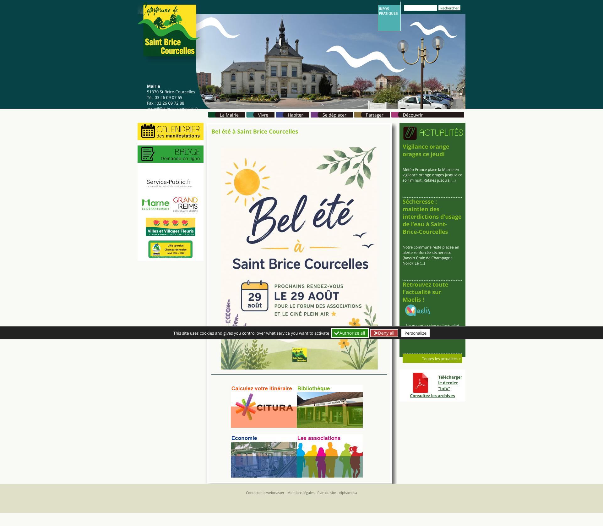 Aperçu du site