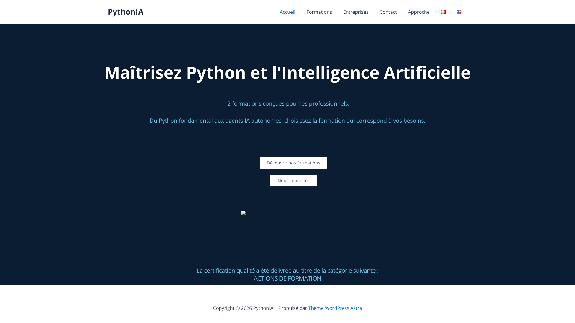Aperçu du site