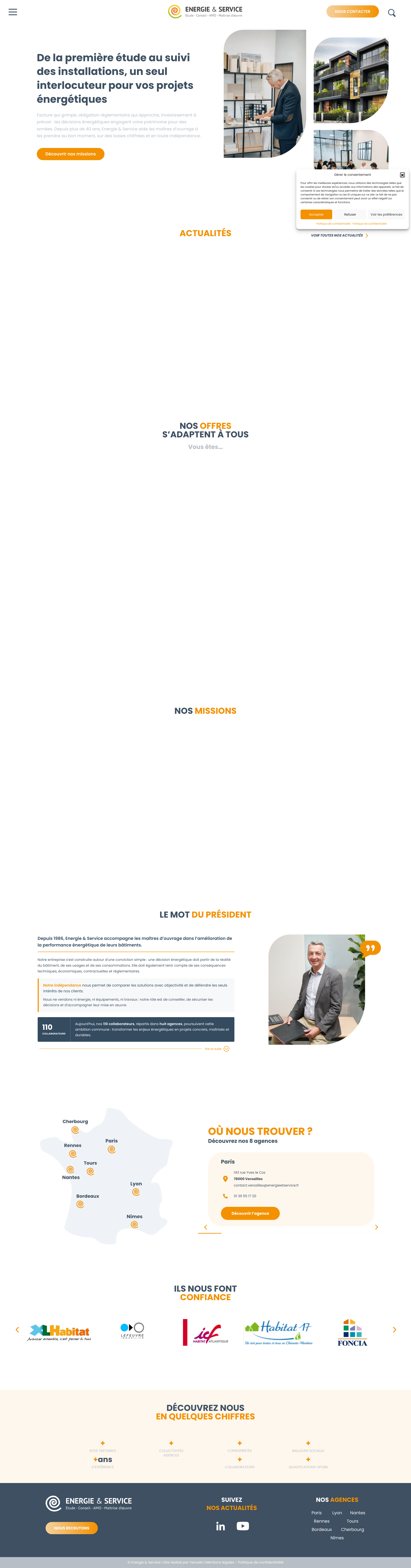 Aperçu du site
