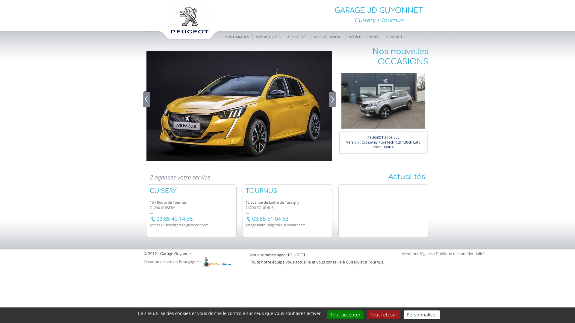 Aperçu du site