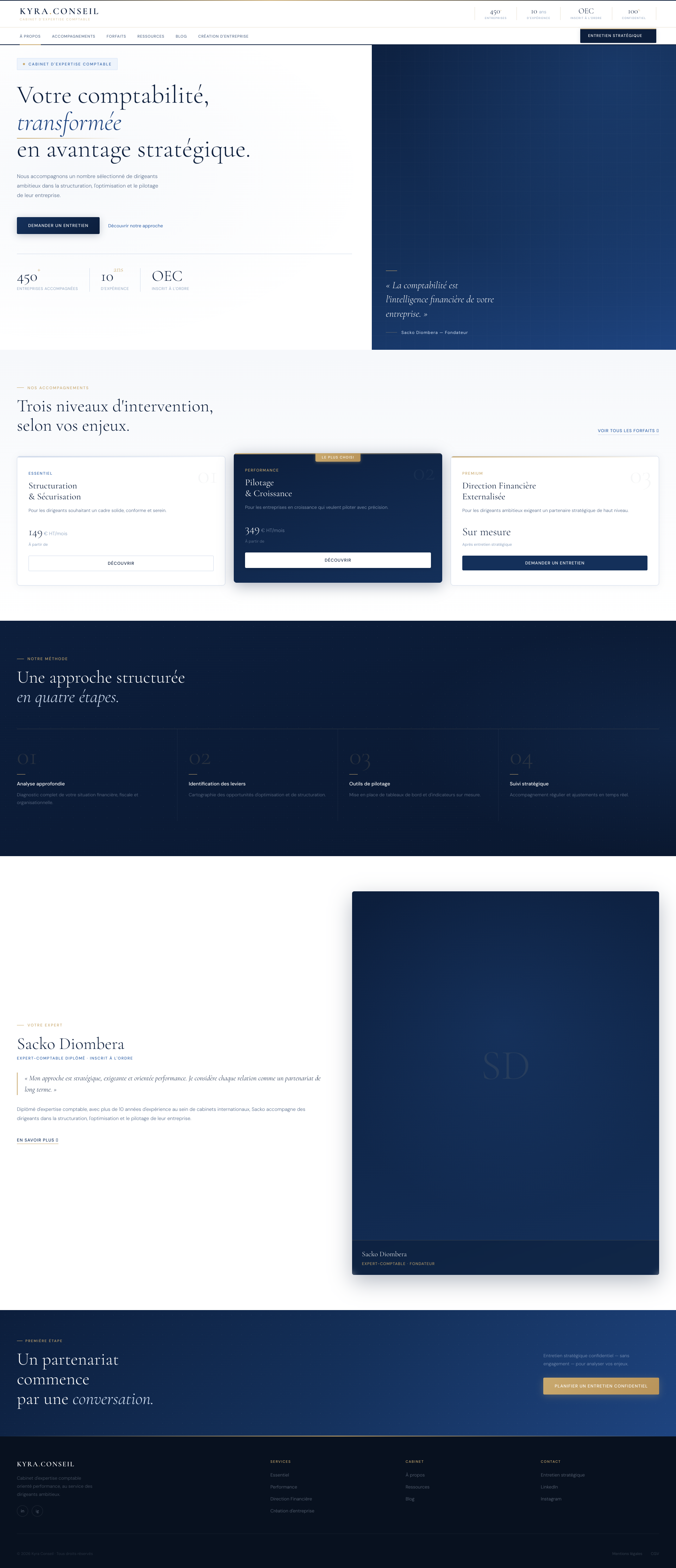 Aperçu du site