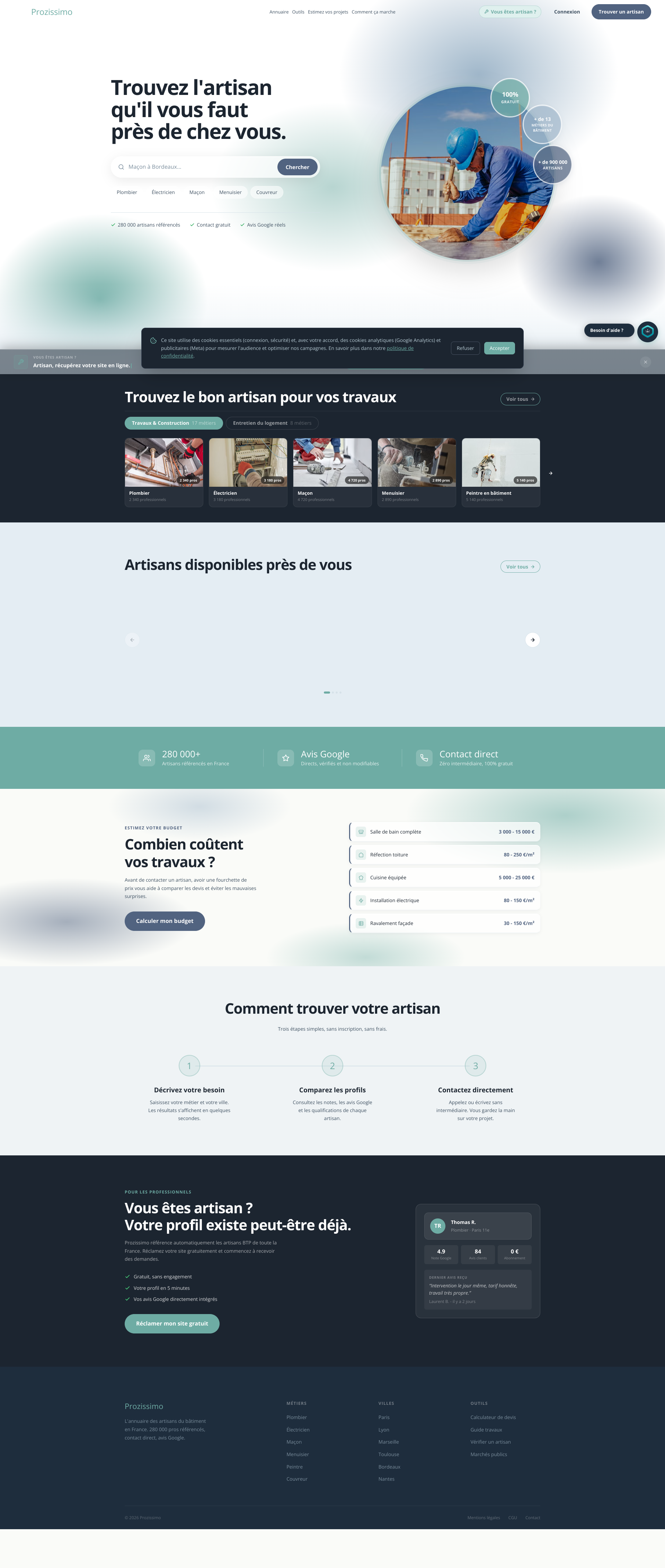 Aperçu du site