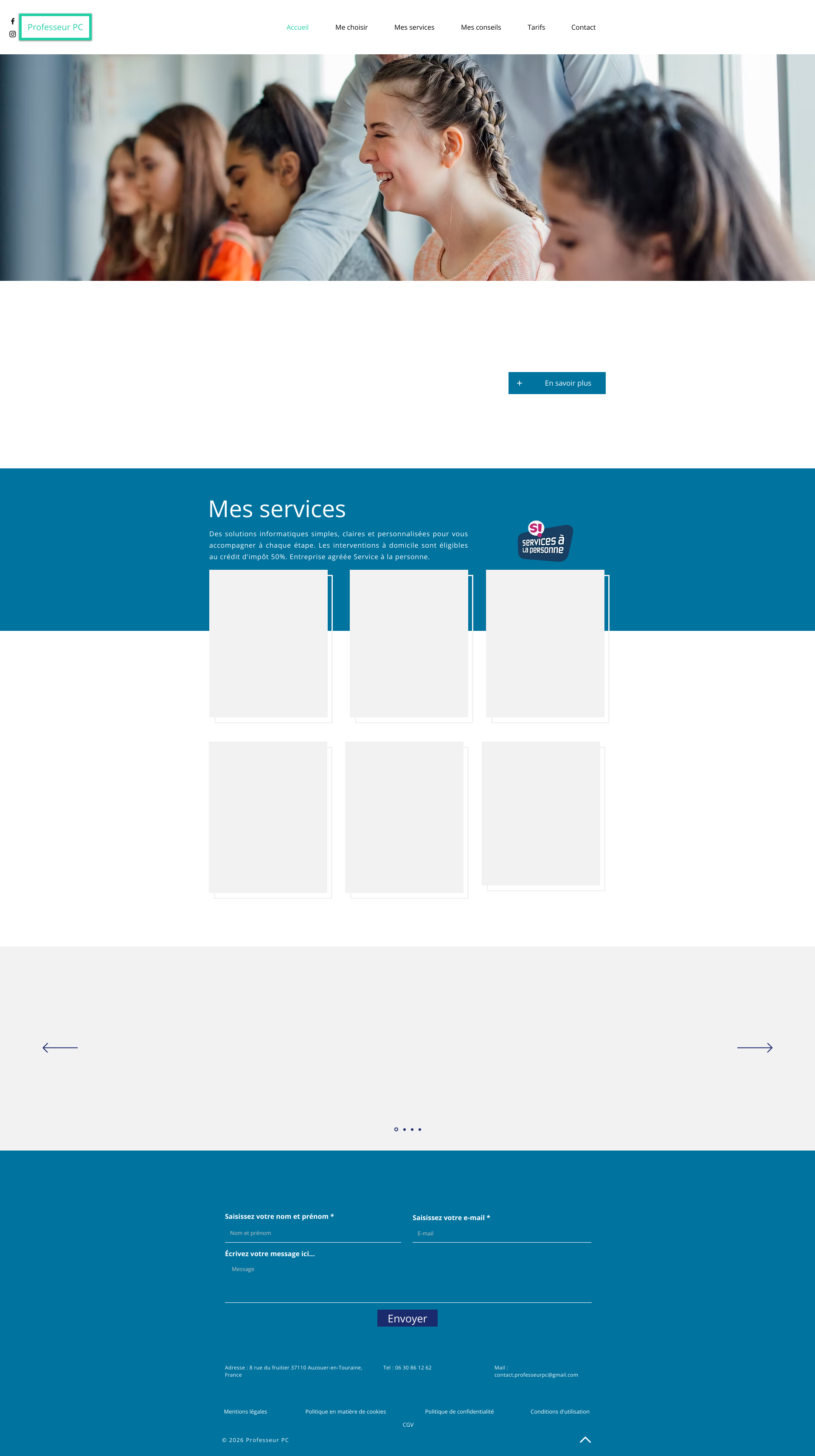 Aperçu du site