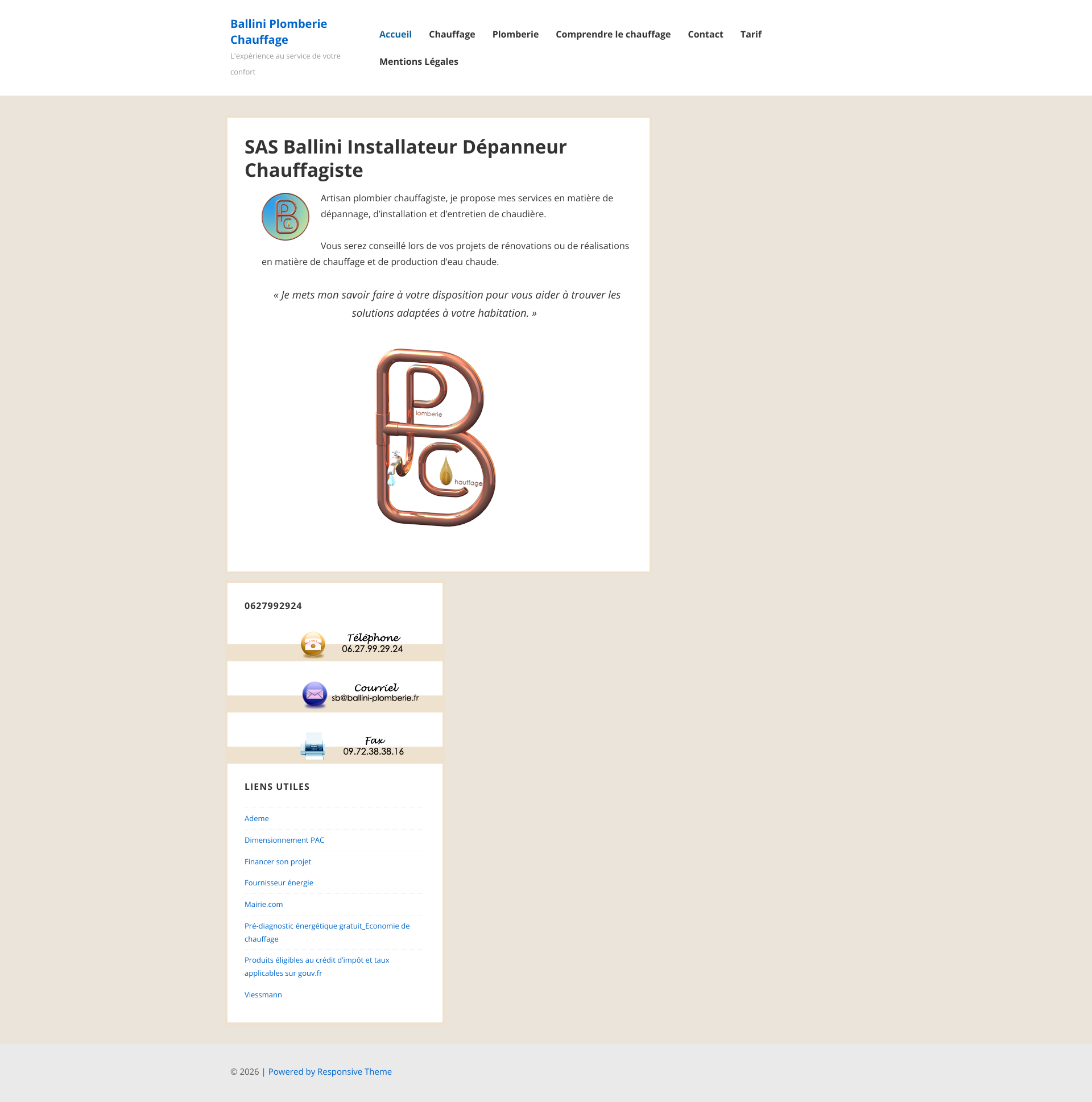 Aperçu du site