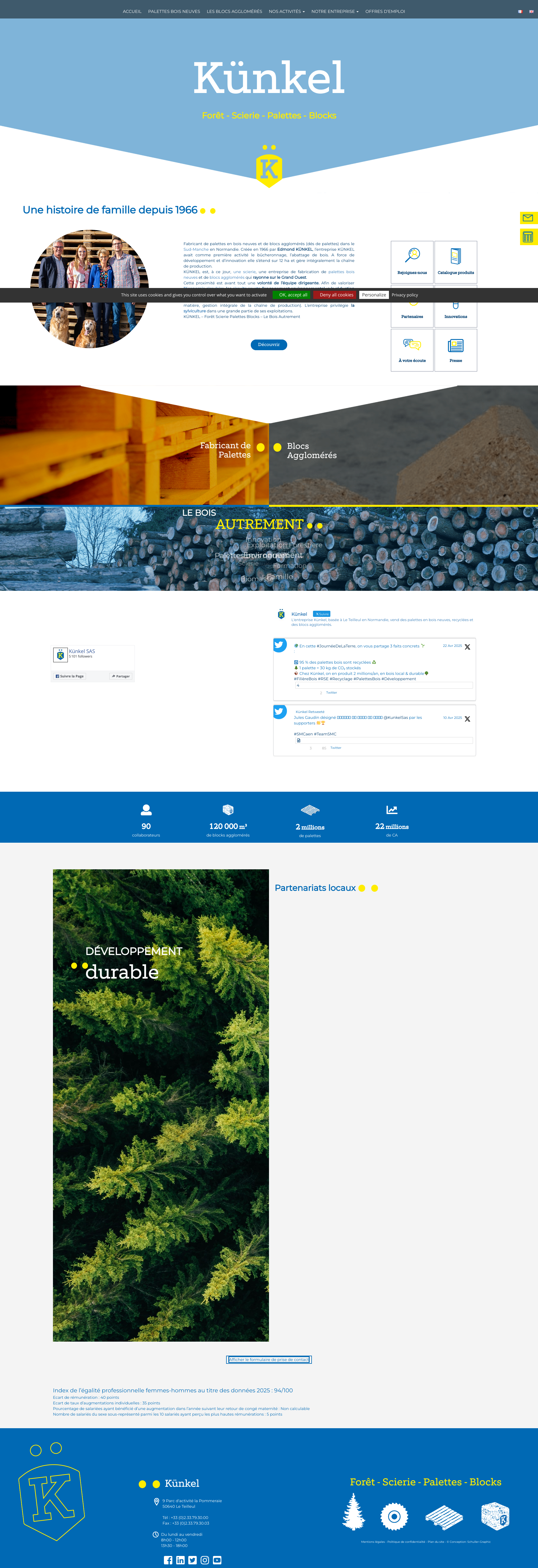 Aperçu du site