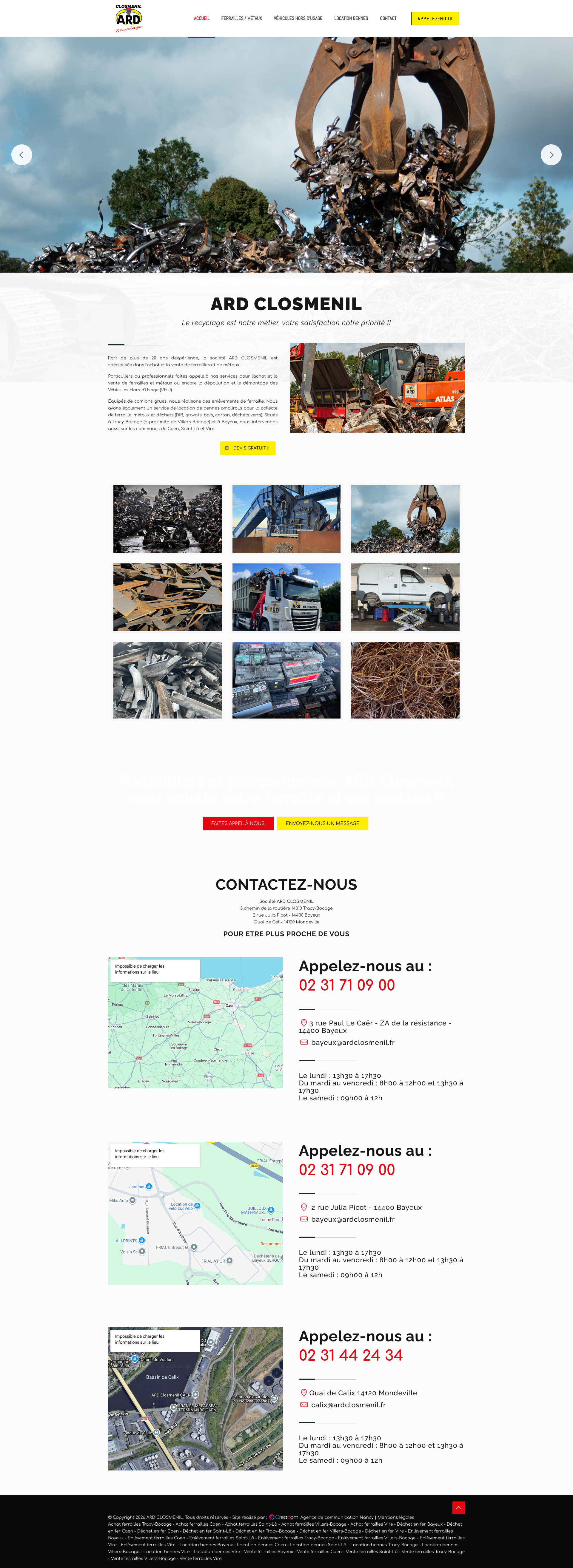 Aperçu du site