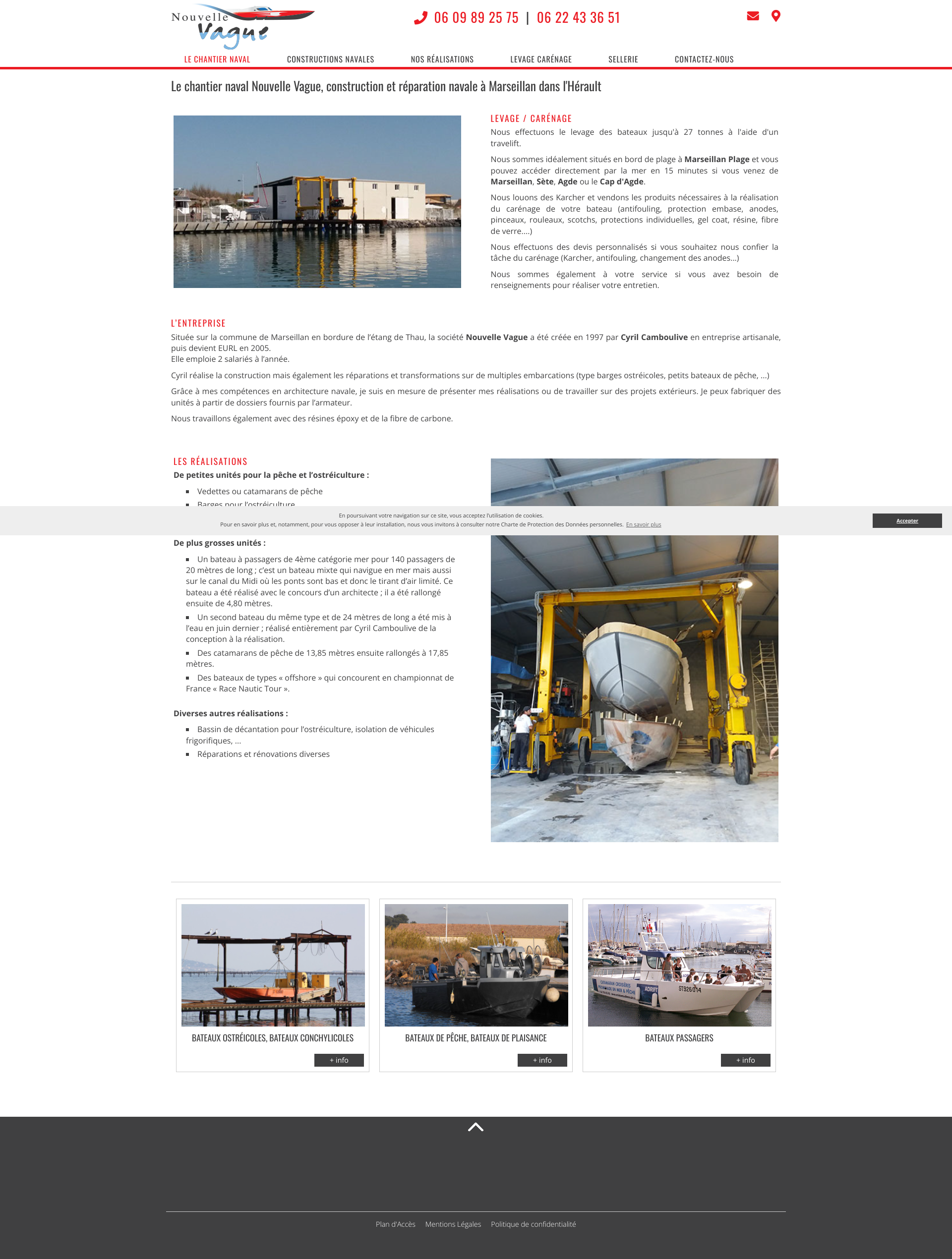Aperçu du site