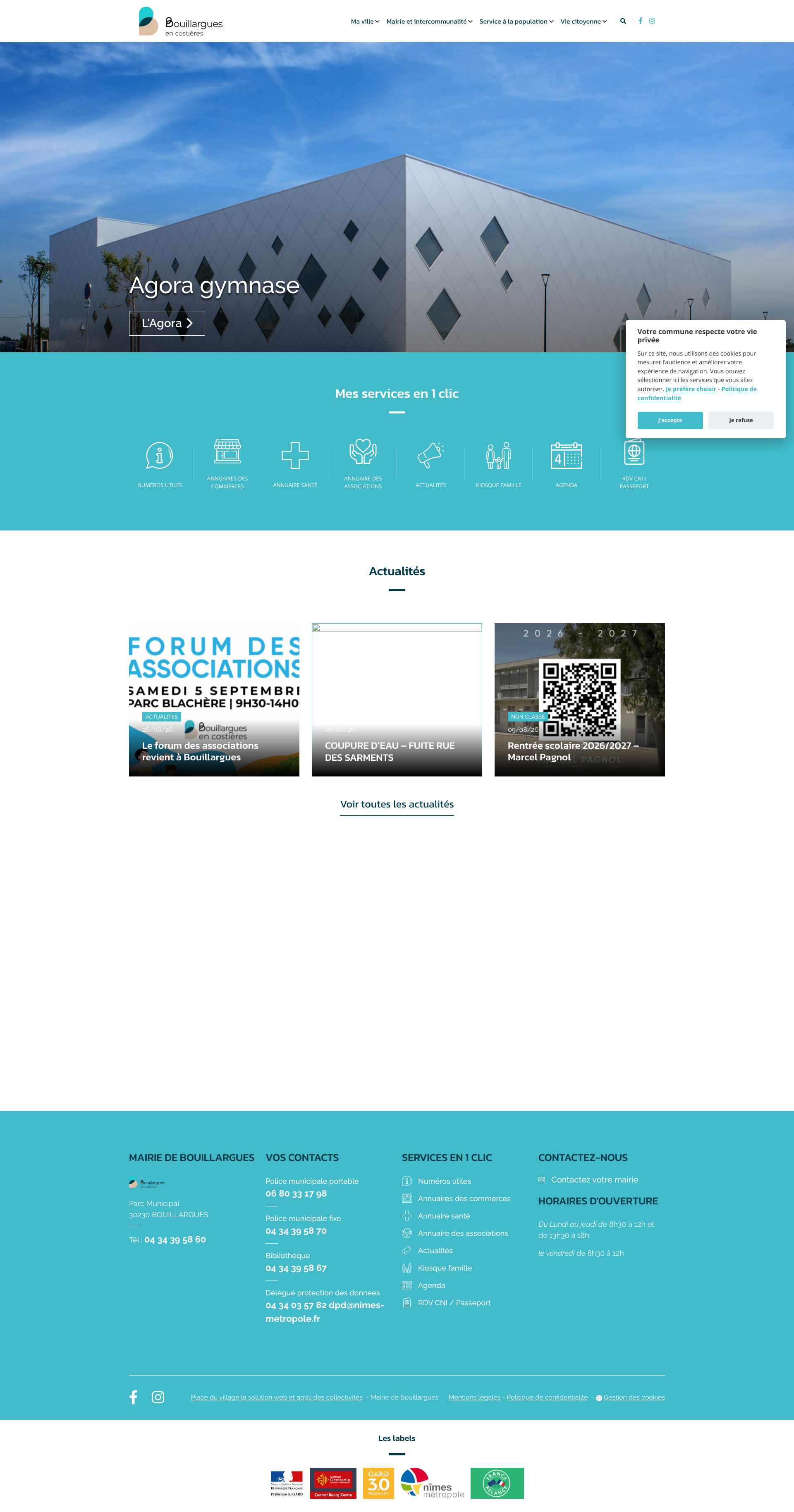 Aperçu du site