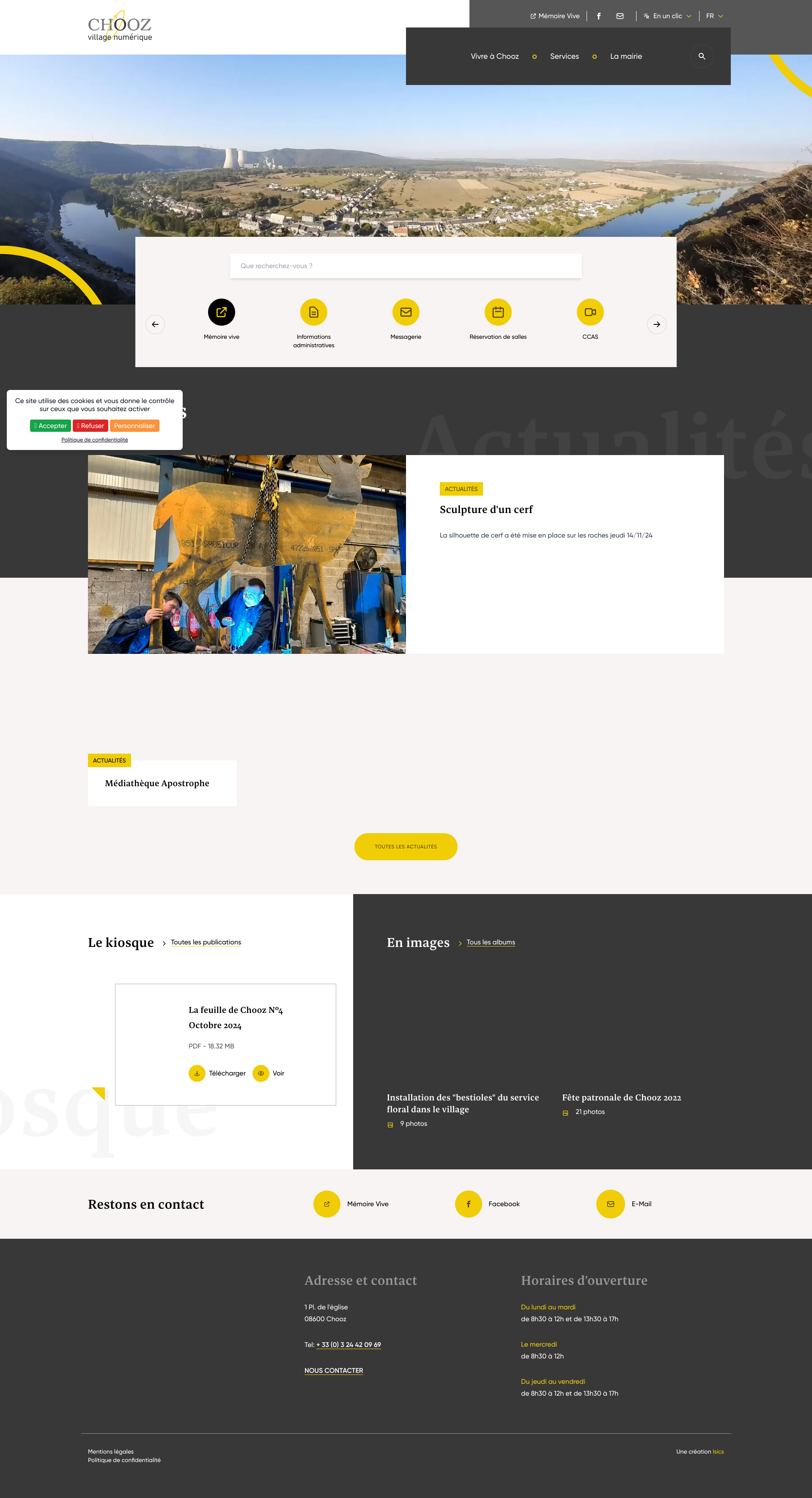 Aperçu du site