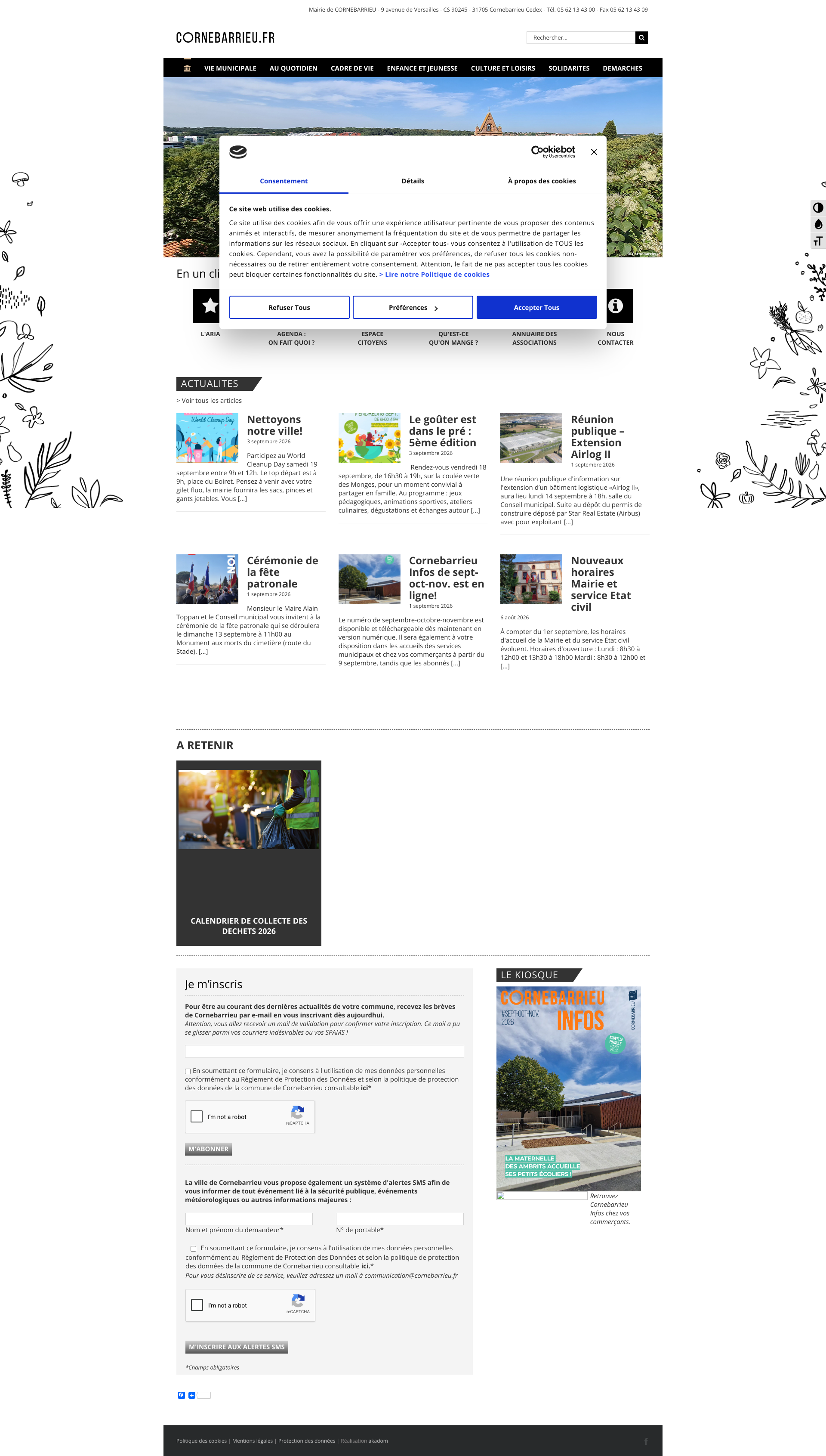 Aperçu du site