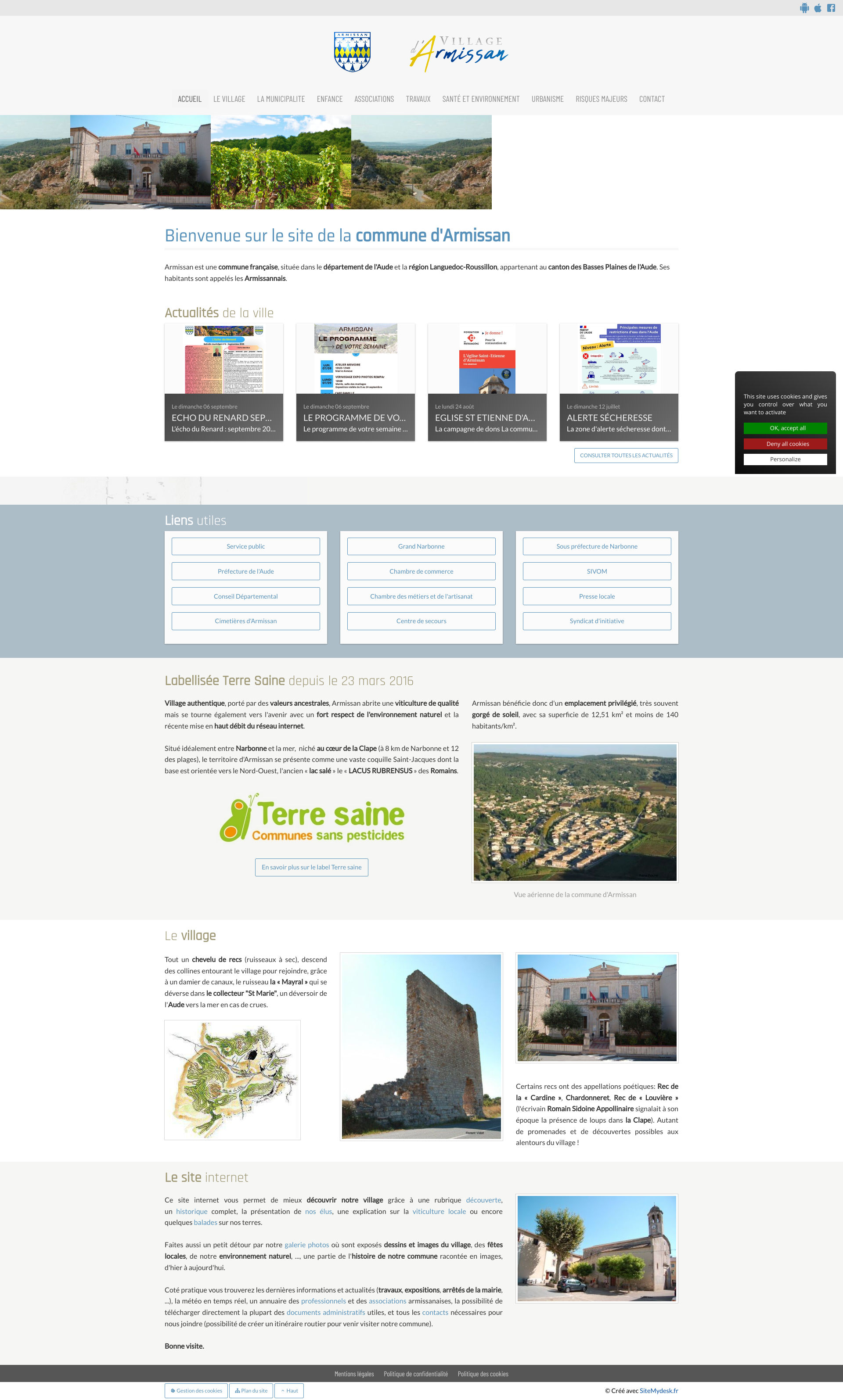 Aperçu du site