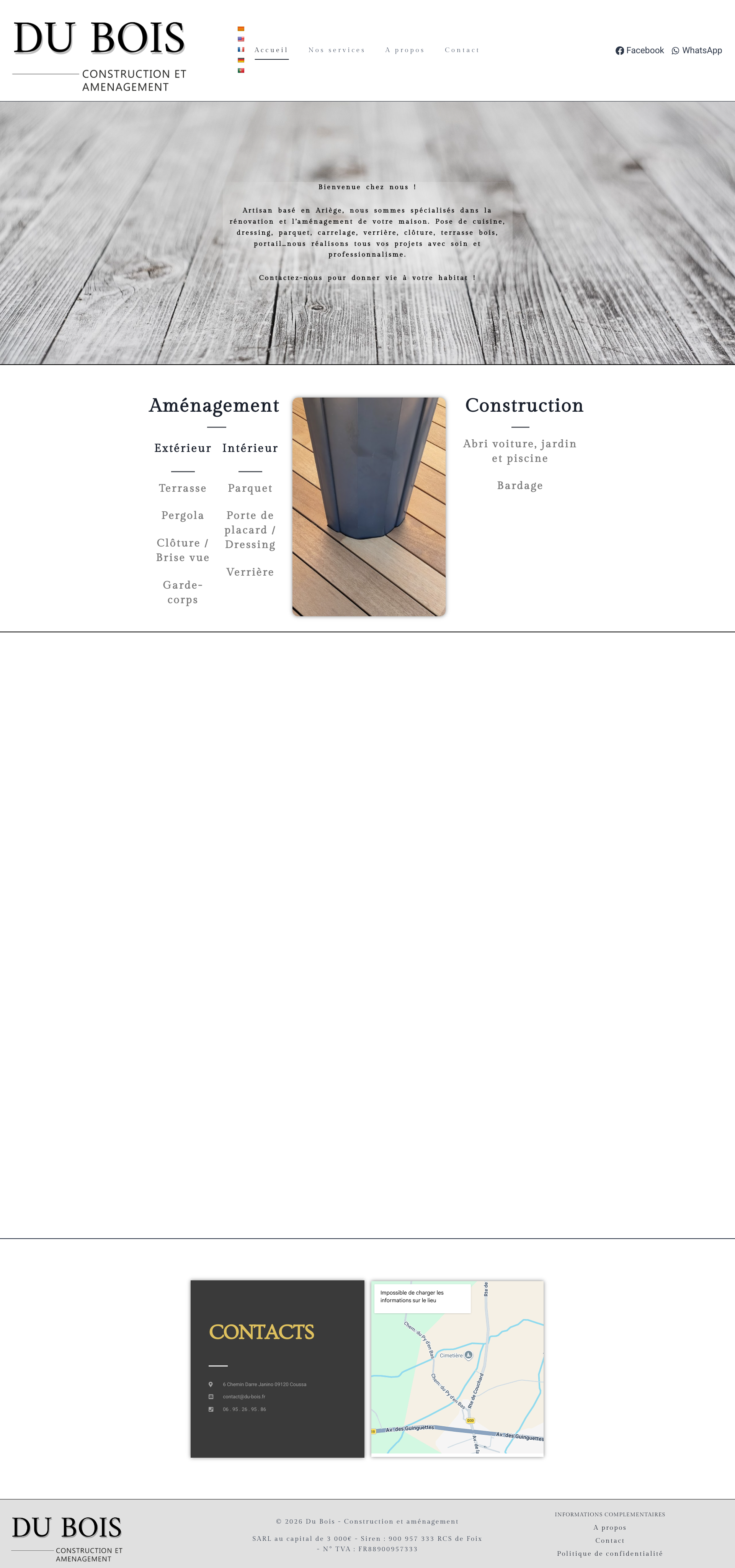 Aperçu du site