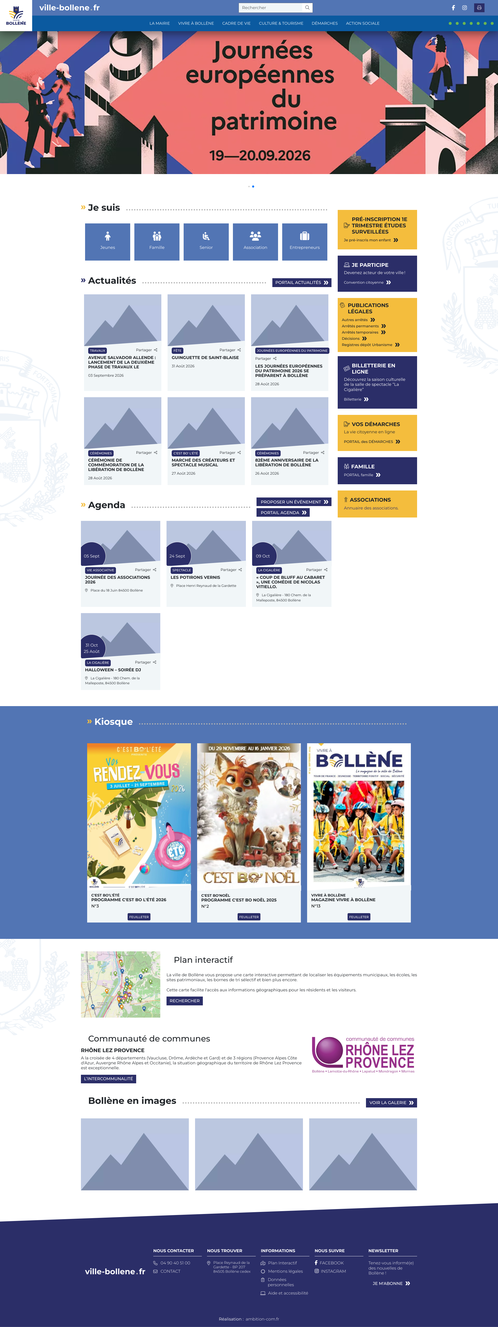 Aperçu du site