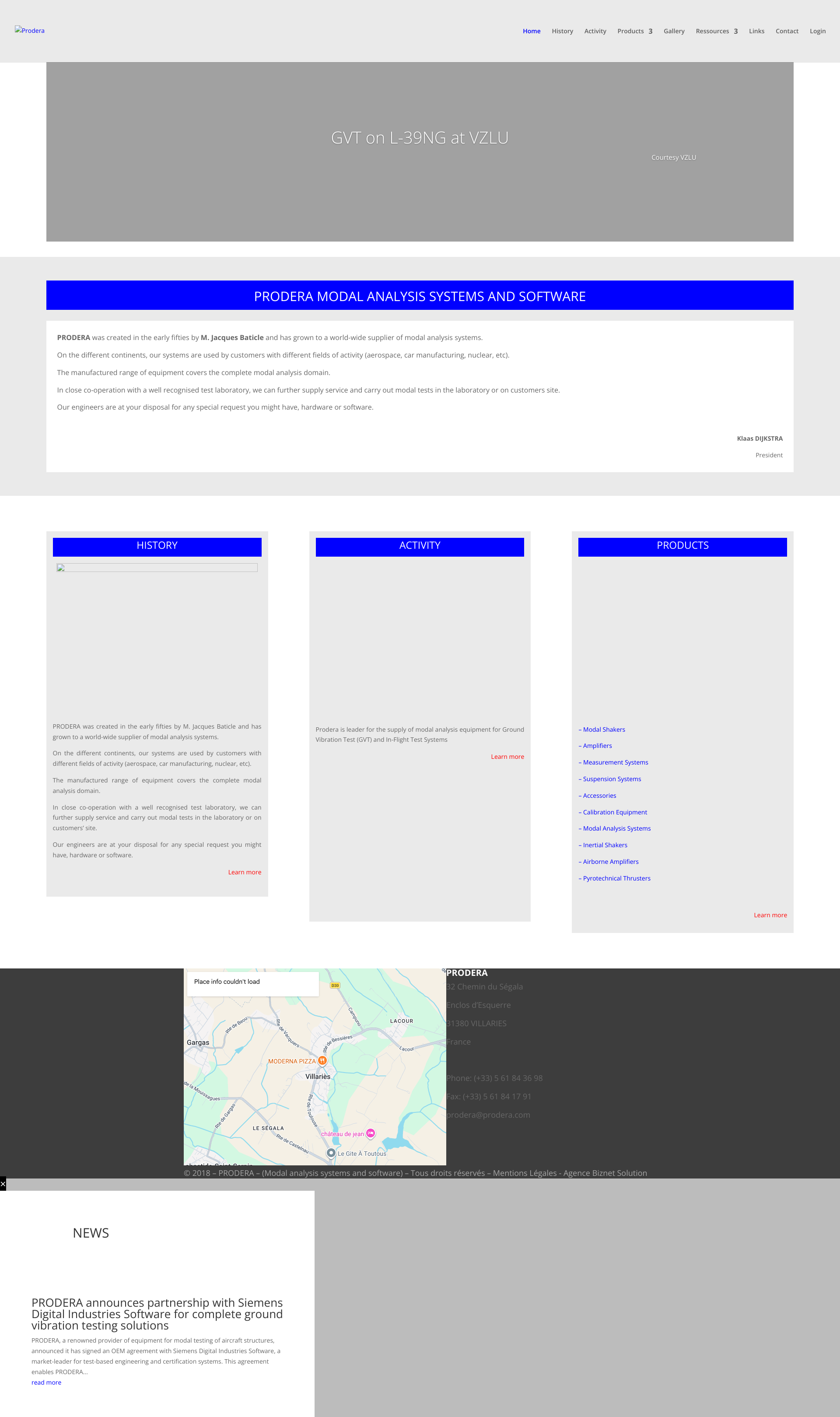 Aperçu du site