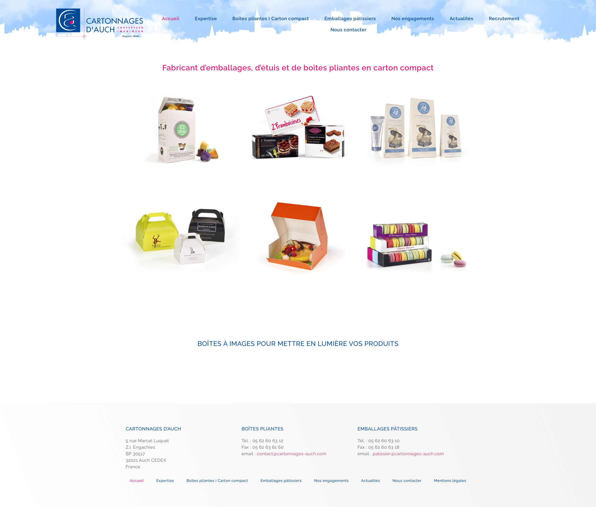 Aperçu du site
