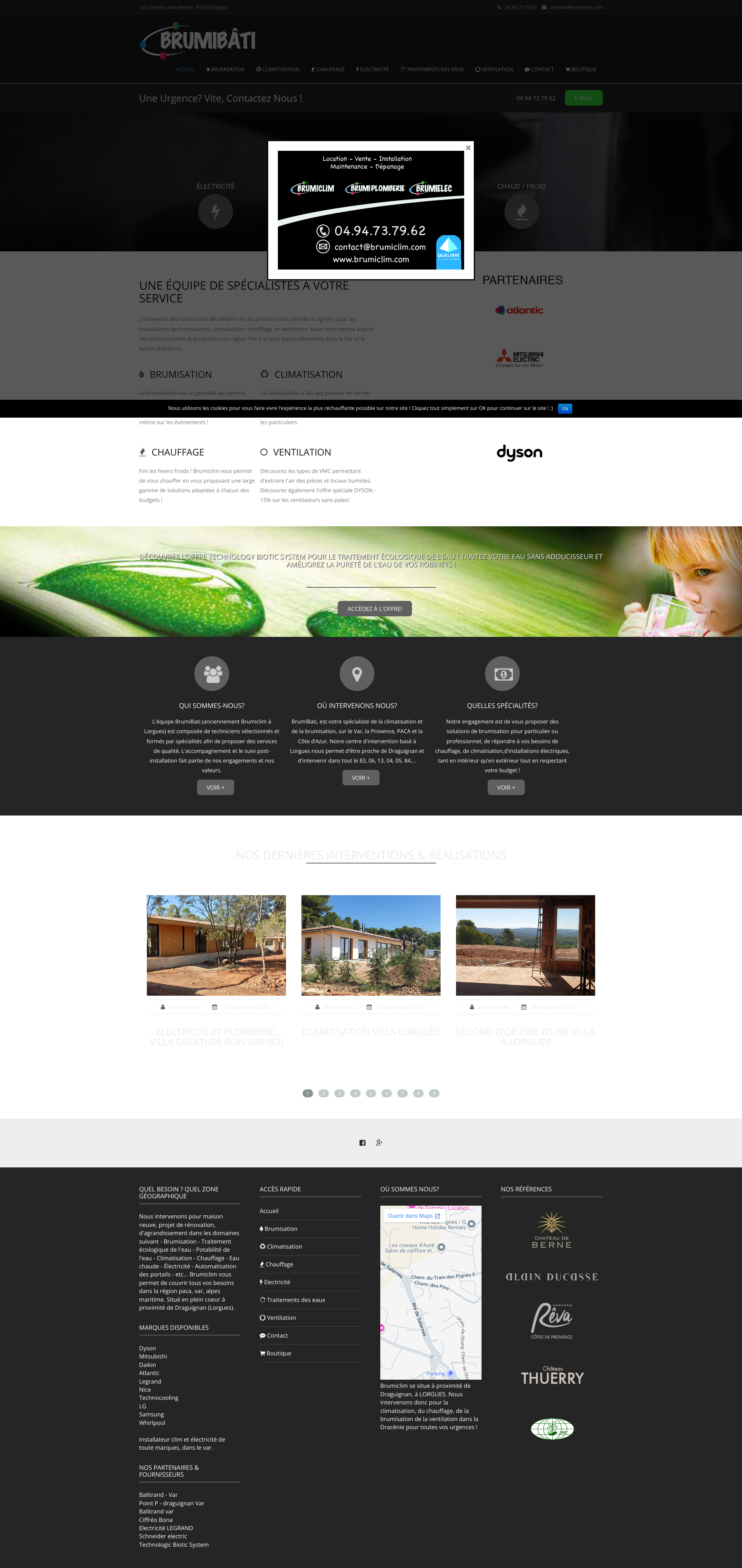 Aperçu du site