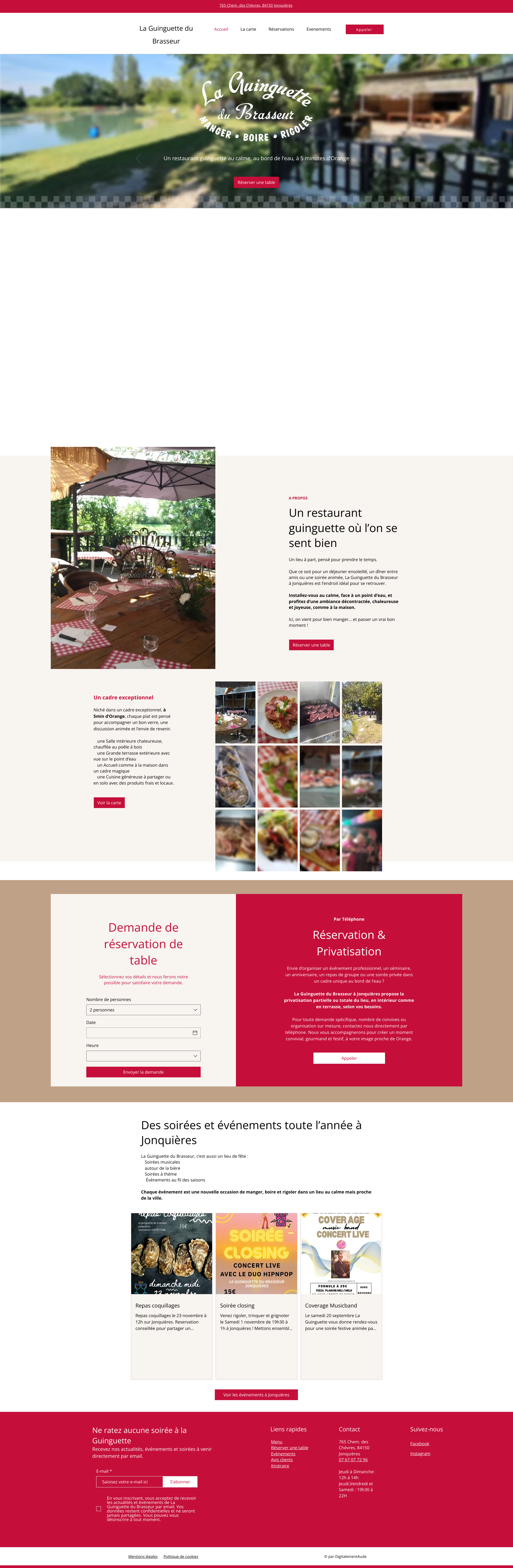 Aperçu du site