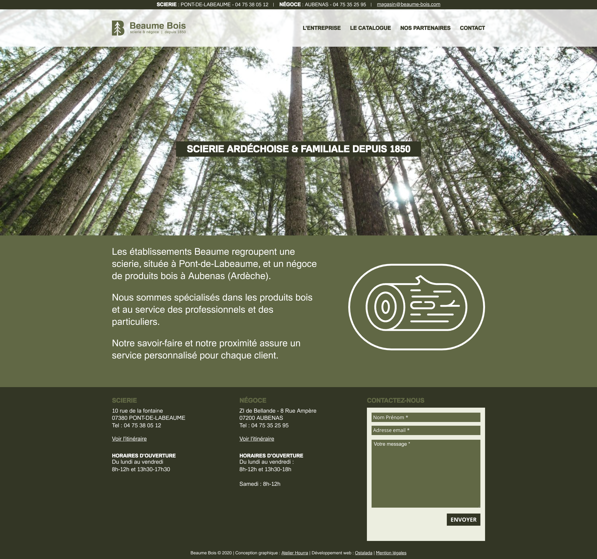 Aperçu du site