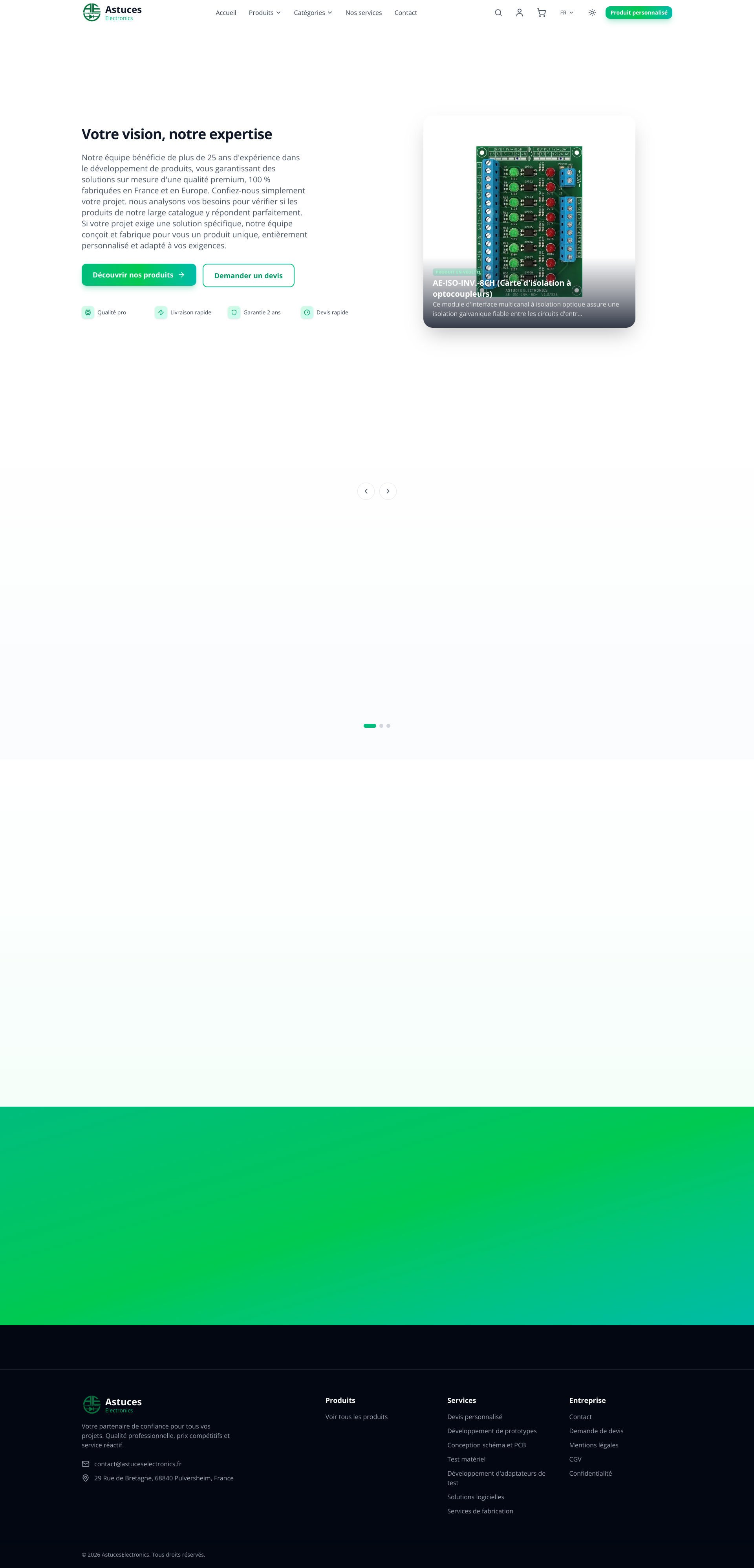 Aperçu du site