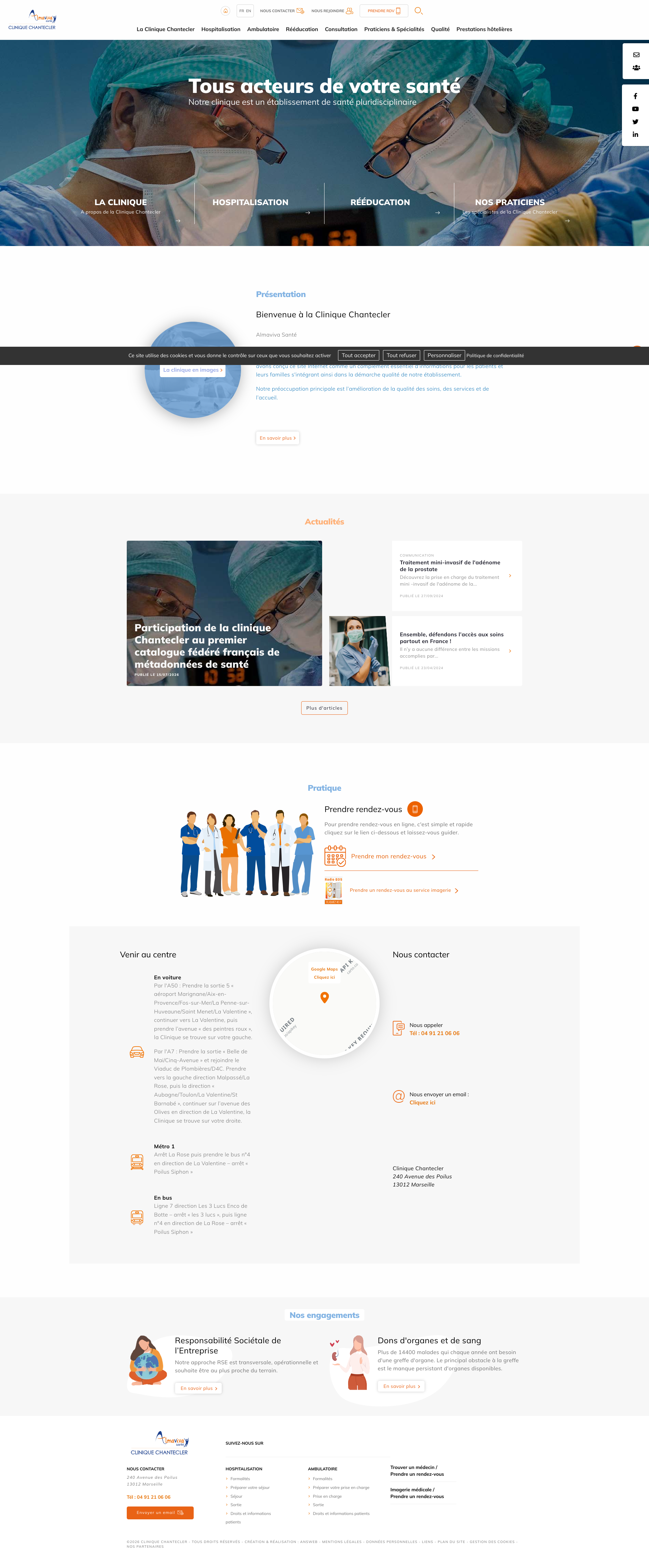 Aperçu du site