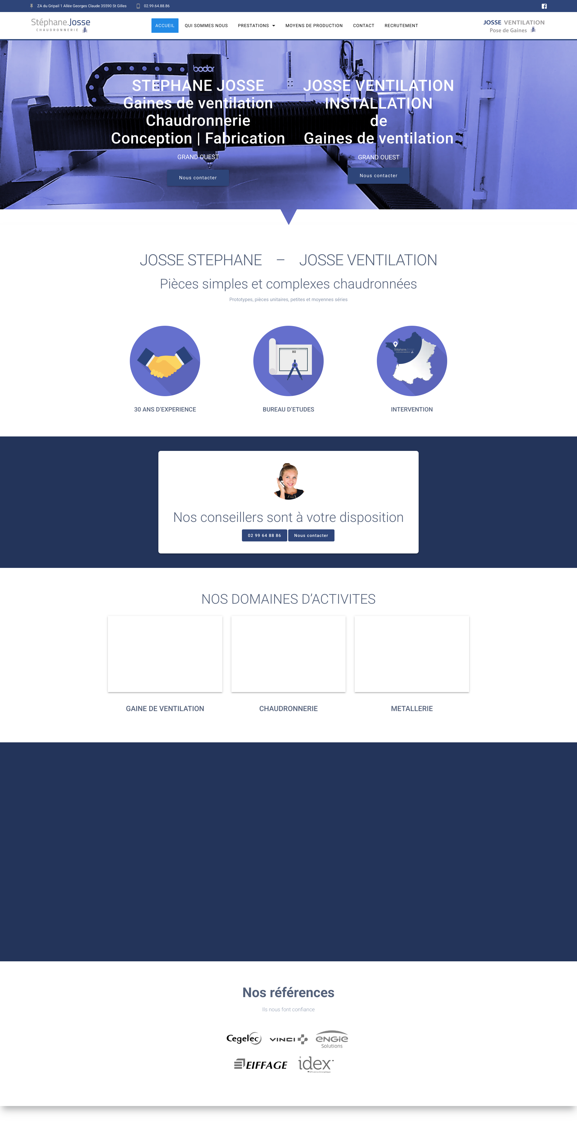 Aperçu du site