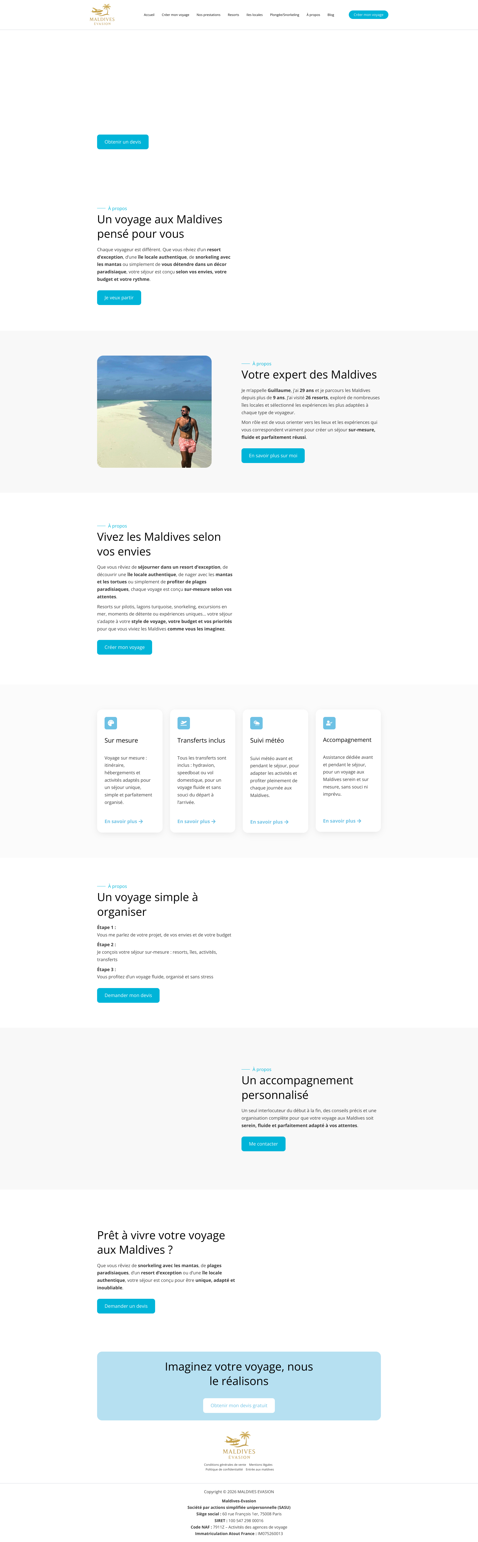 Aperçu du site