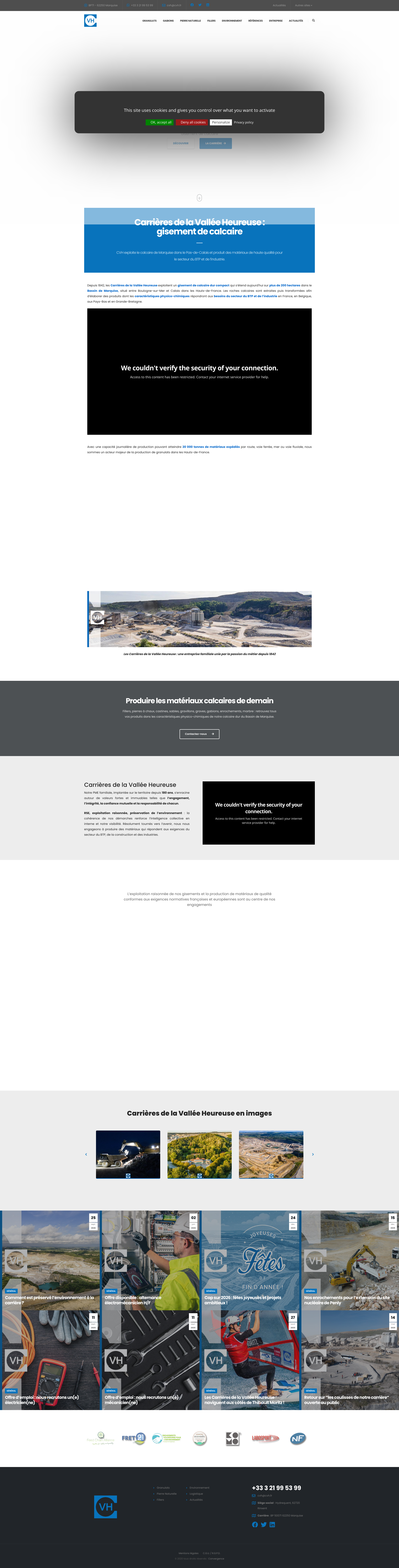 Aperçu du site