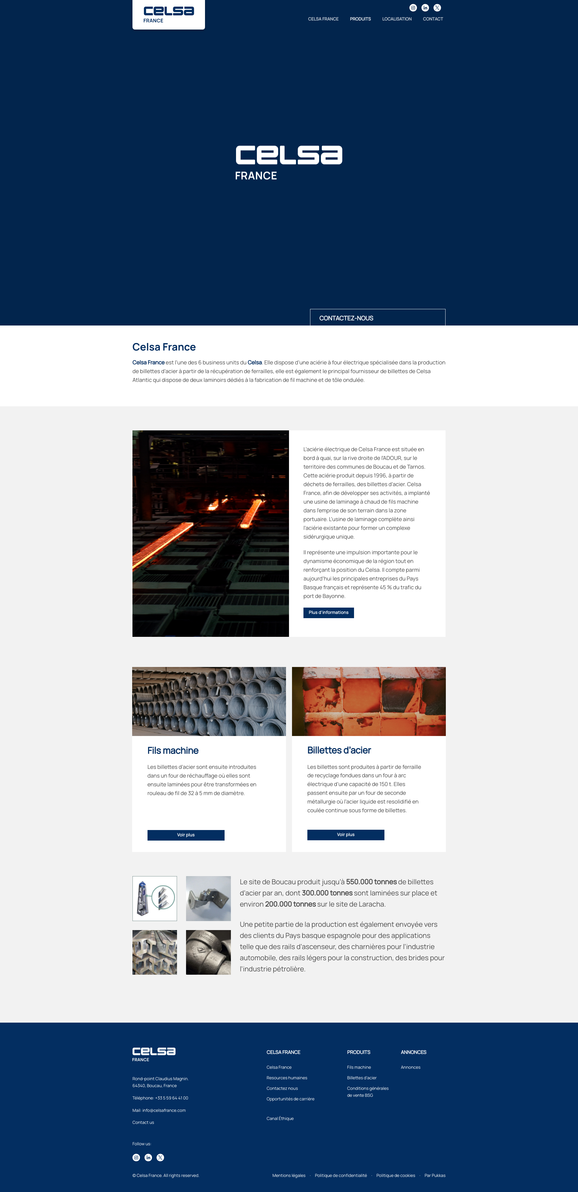 Aperçu du site